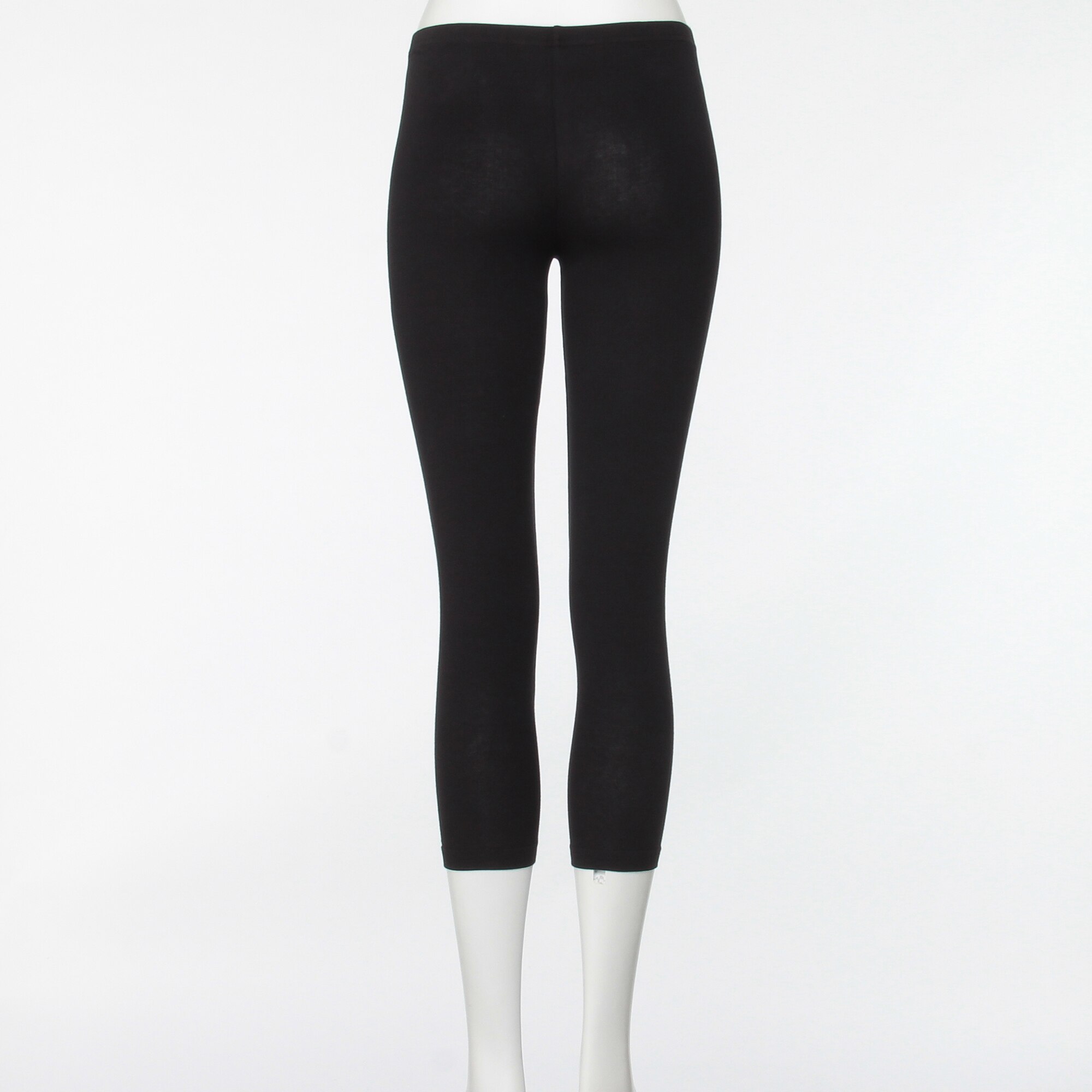 ストレッチ天竺編み　七分丈レギンス