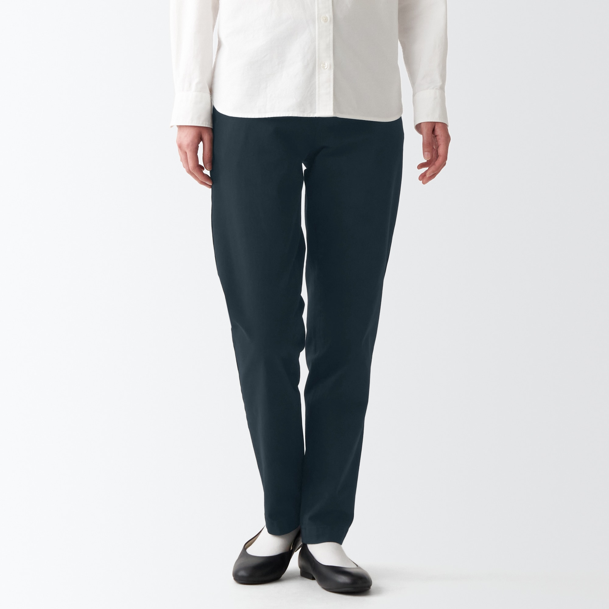 縦横ストレッチチノボーイフィットパンツ（股下７５ｃｍ）