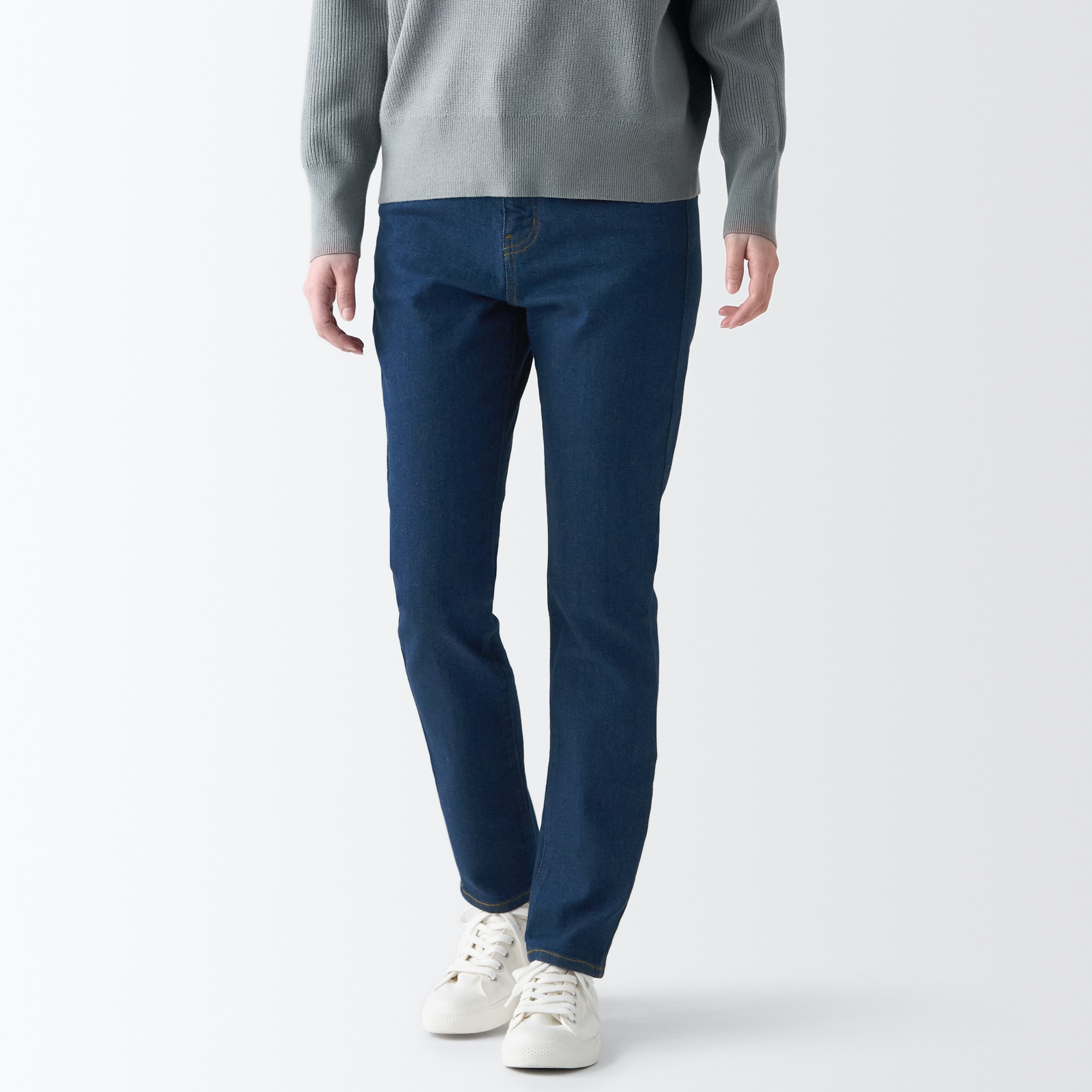 【スリム】ストレッチデニムパンツ（股下７０ｃｍ）