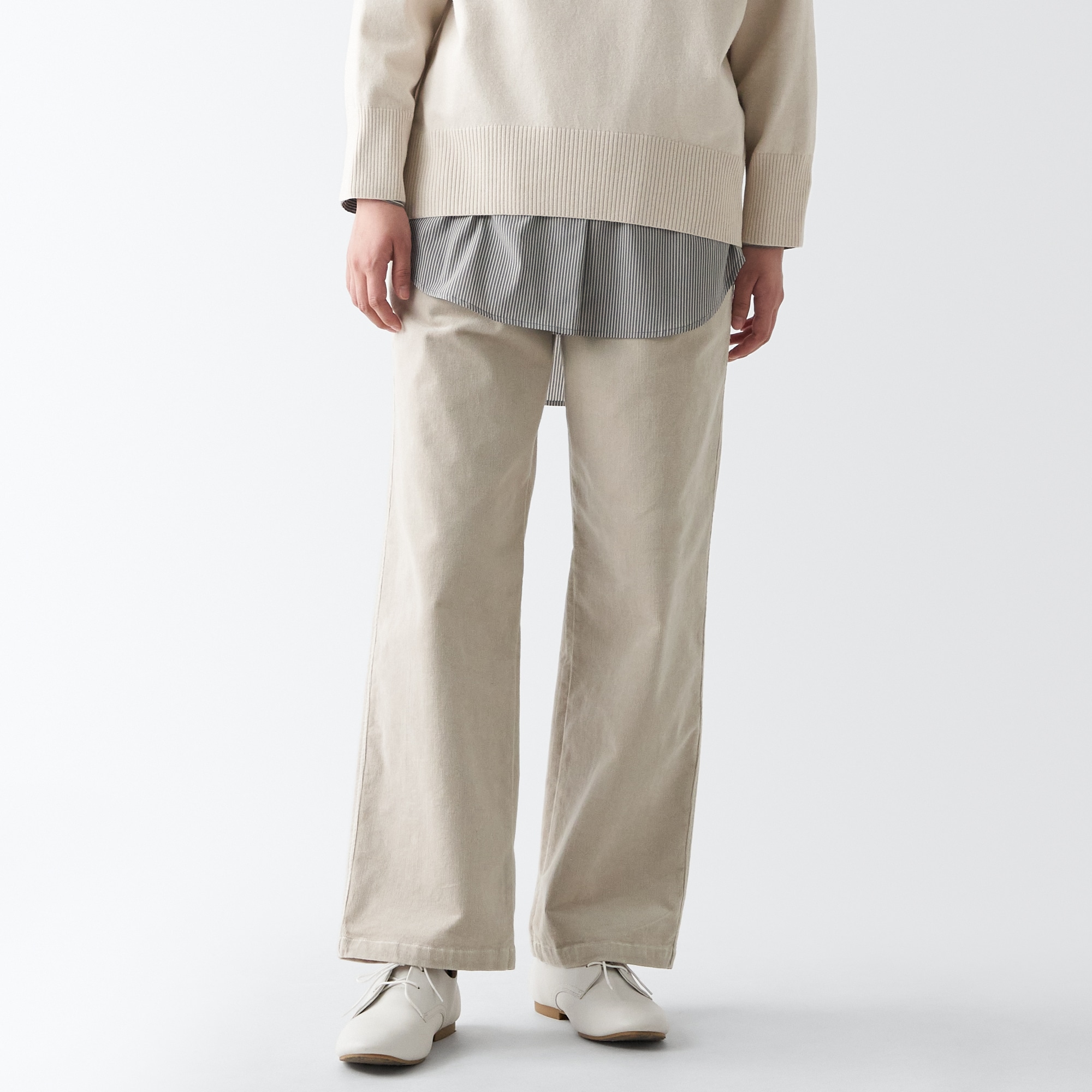 コーデュロイストレートイージーパンツ