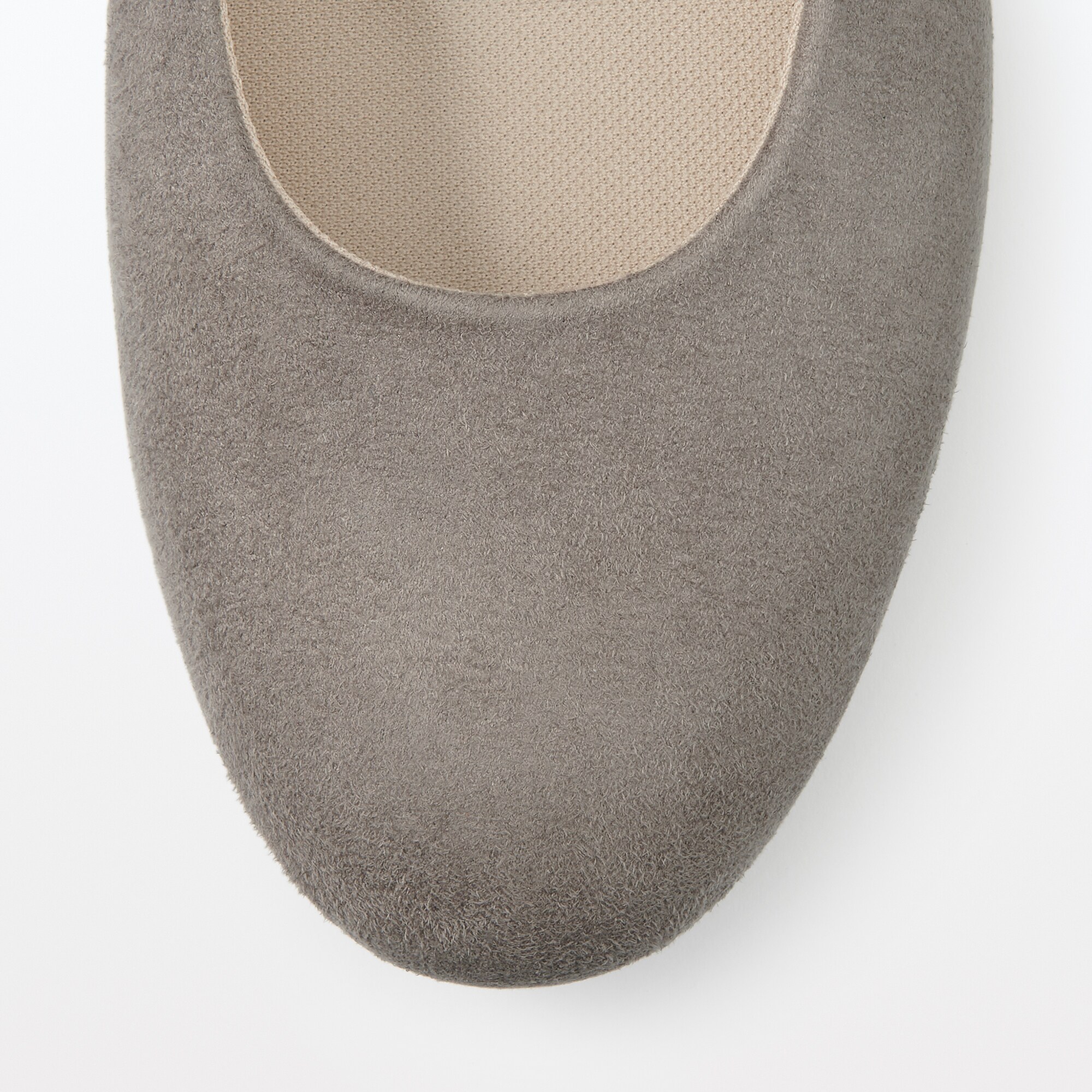 婦人　疲れにくい　起毛フラットシューズ