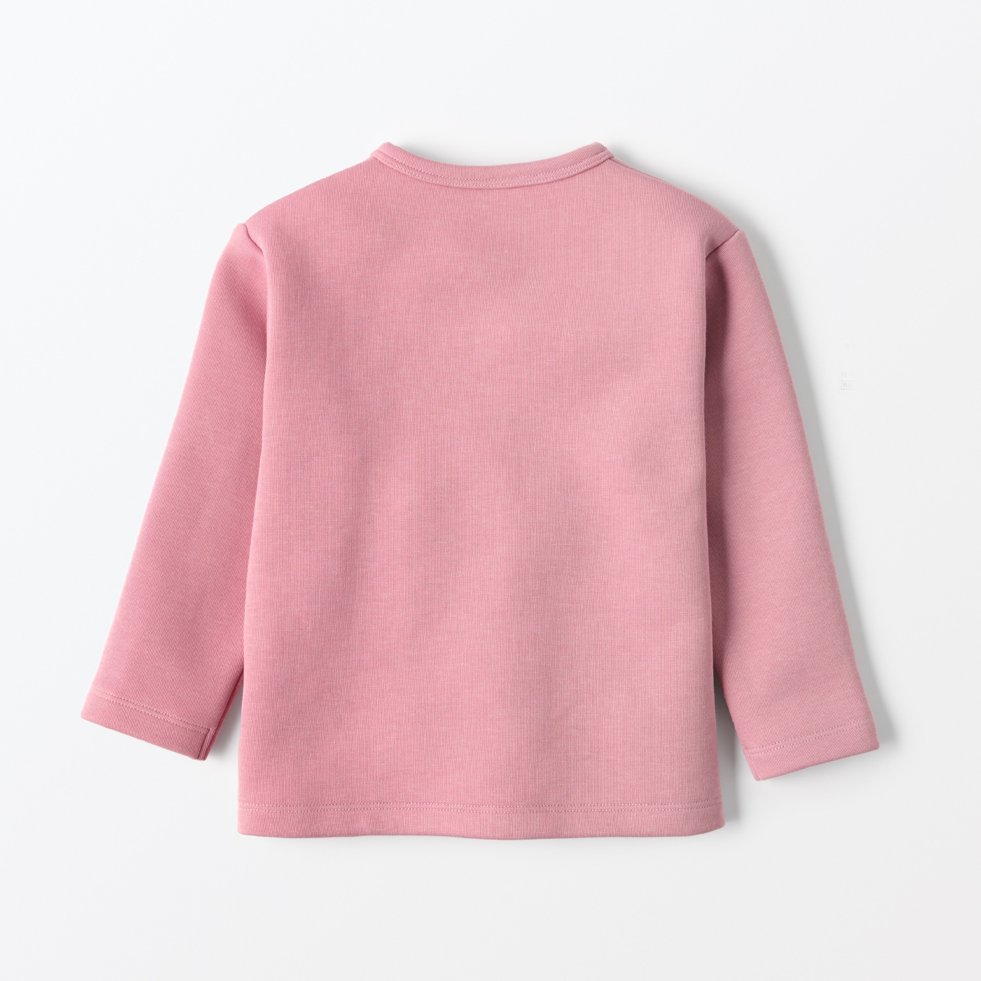 ベビー　二重編みスウェットスナップカーディガン