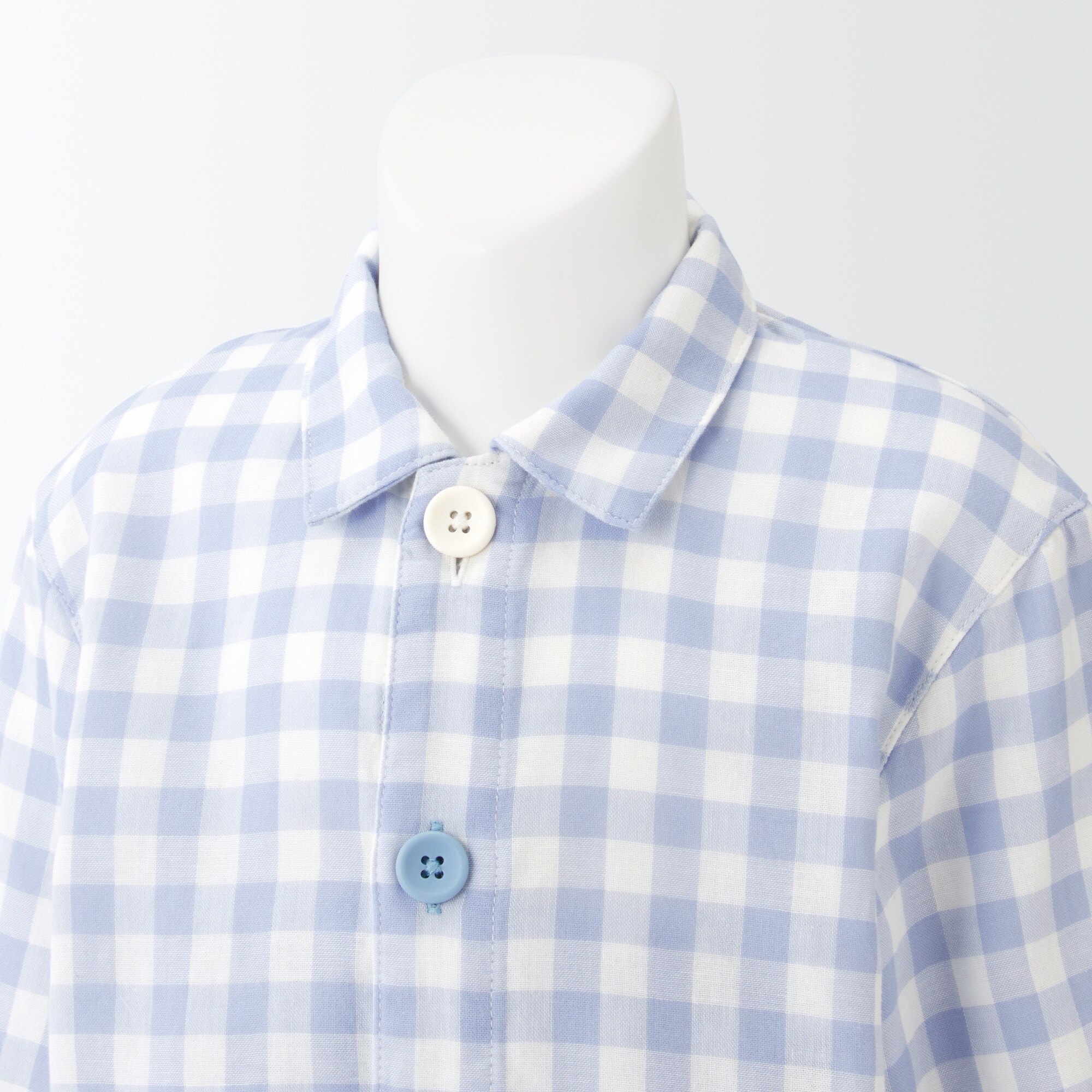 脇に縫い目のない　二重ガーゼお着替えパジャマ（ベビー）