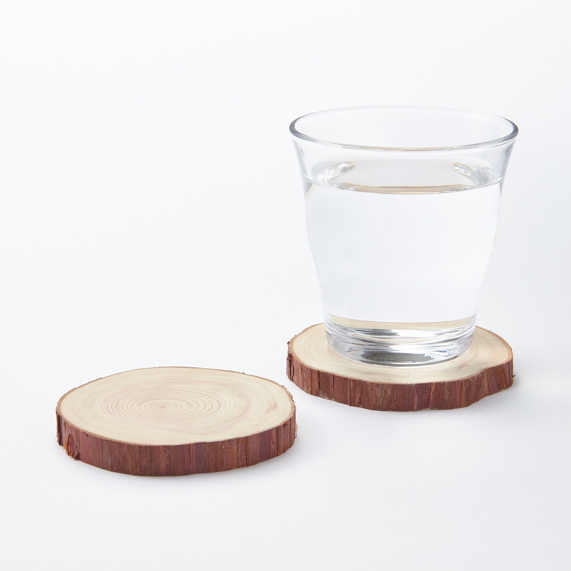 東京の木の「コースター」約直径7～８ｃｍ　2枚セット