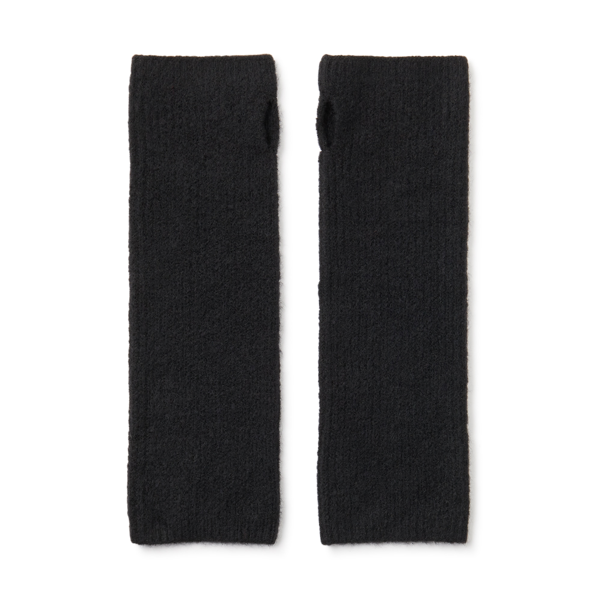 再生ポリエステル混　リブ編み　足にも使えるアームウォーマー