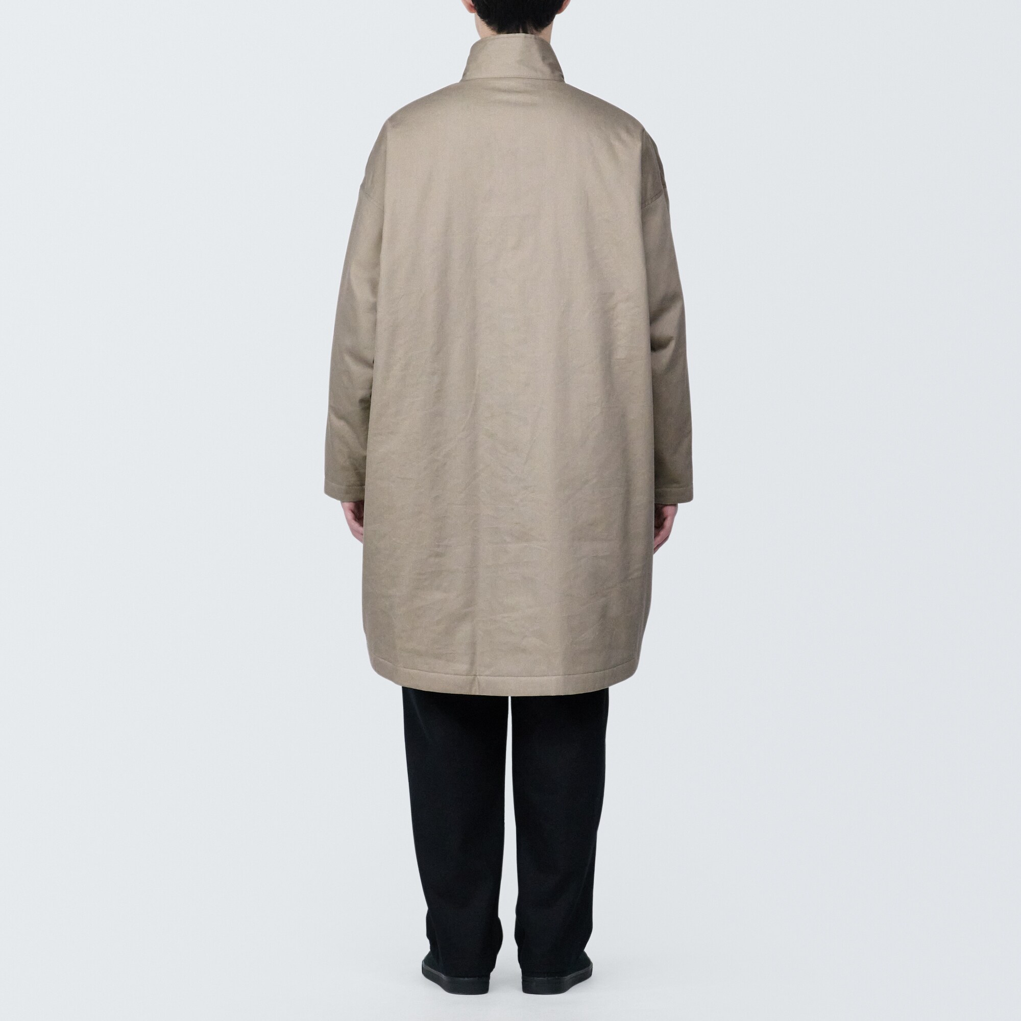 紳士　木の実から作ったカポック混中わた　コート