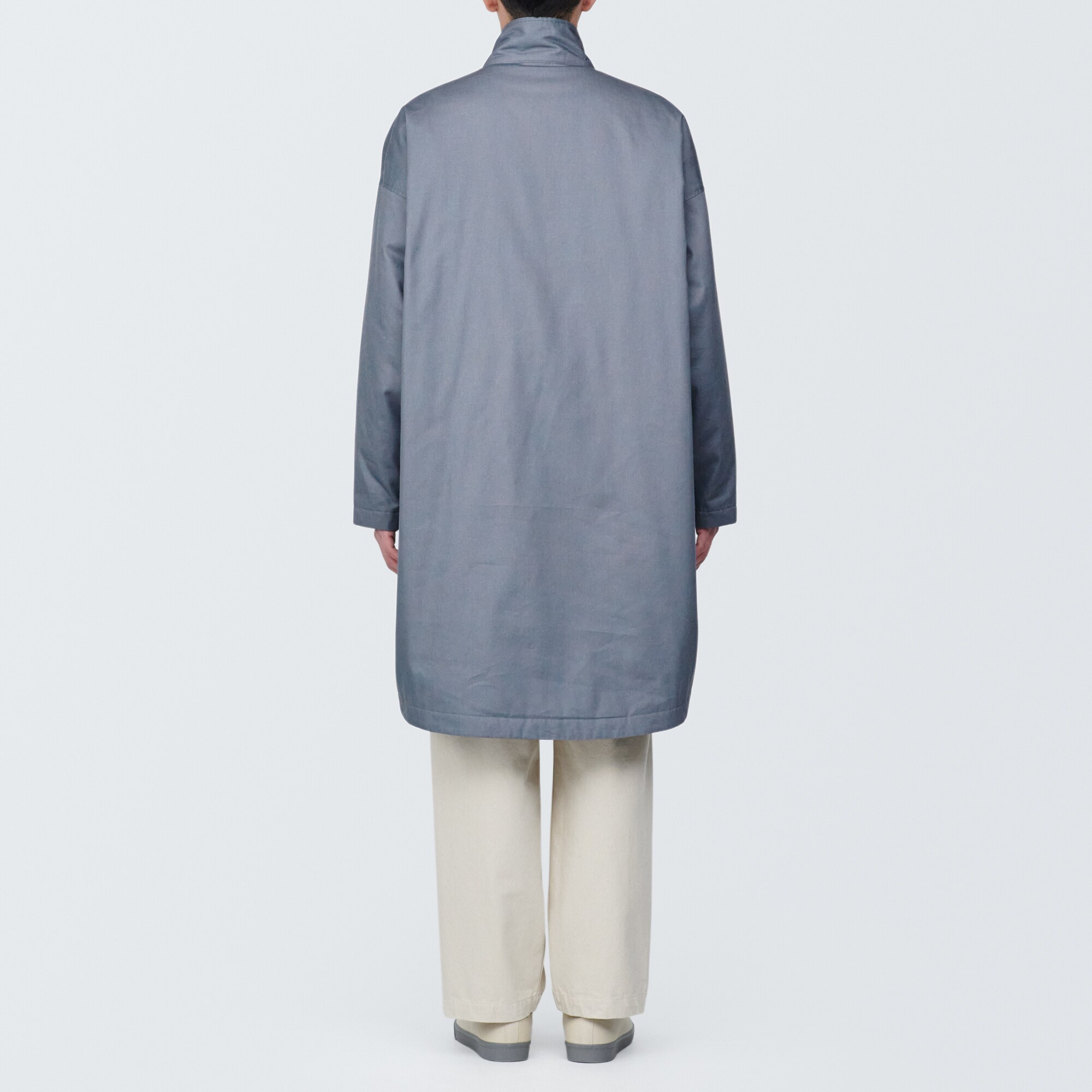 紳士　木の実から作ったカポック混中わた　コート