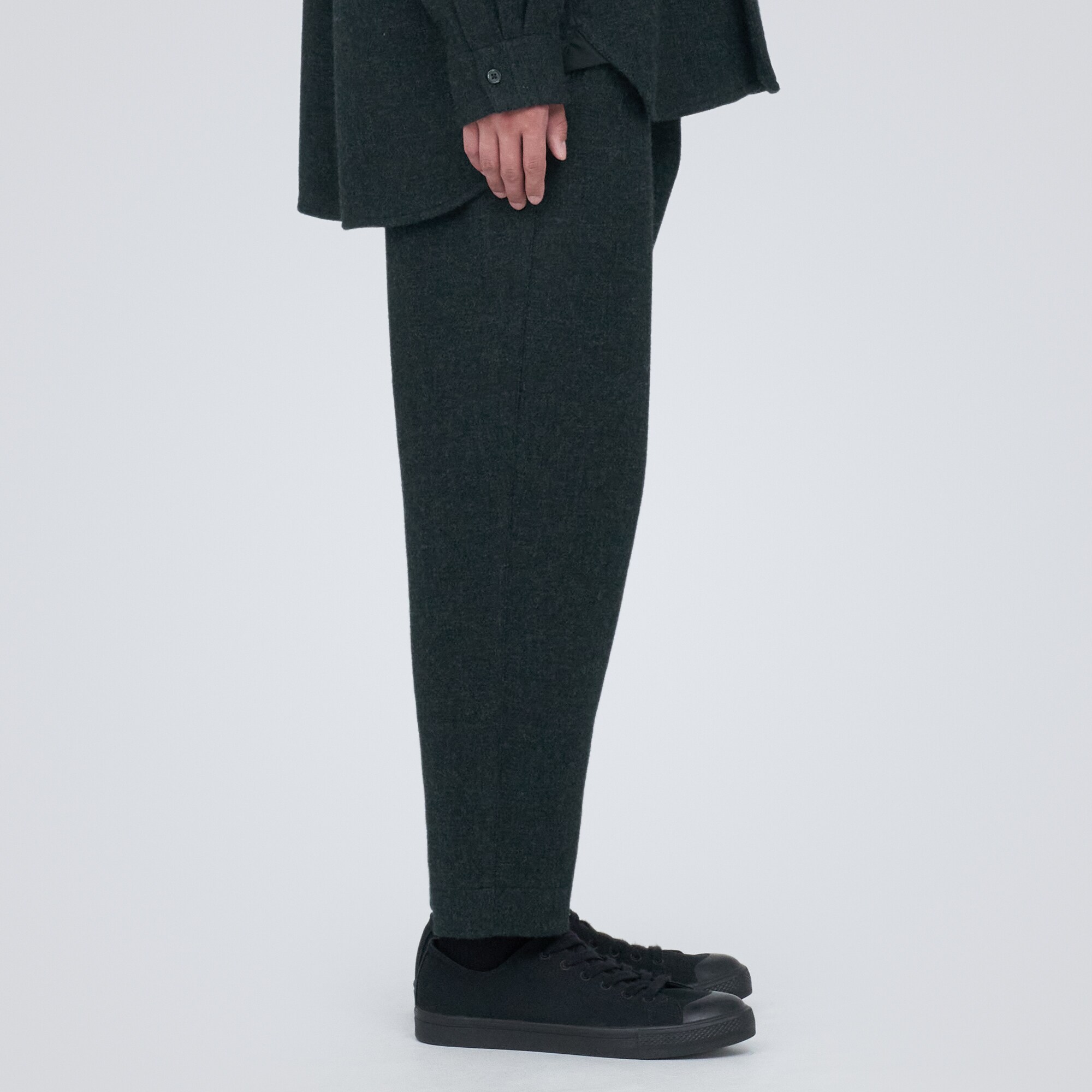 再生ウール混二重織りパンツ（紳士）