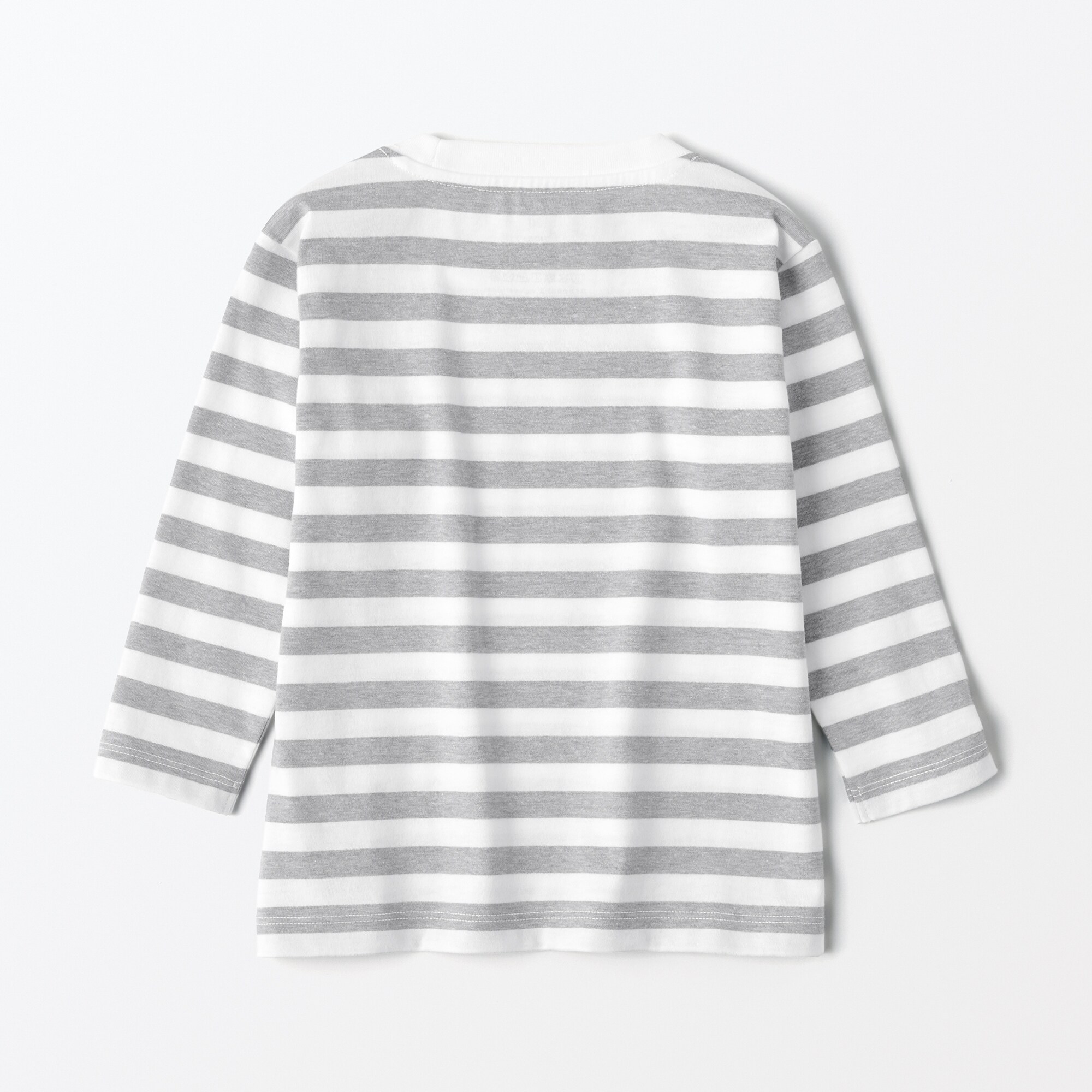 ベビー　あたまするっと　クルーネック長袖Ｔシャツ　ボーダー