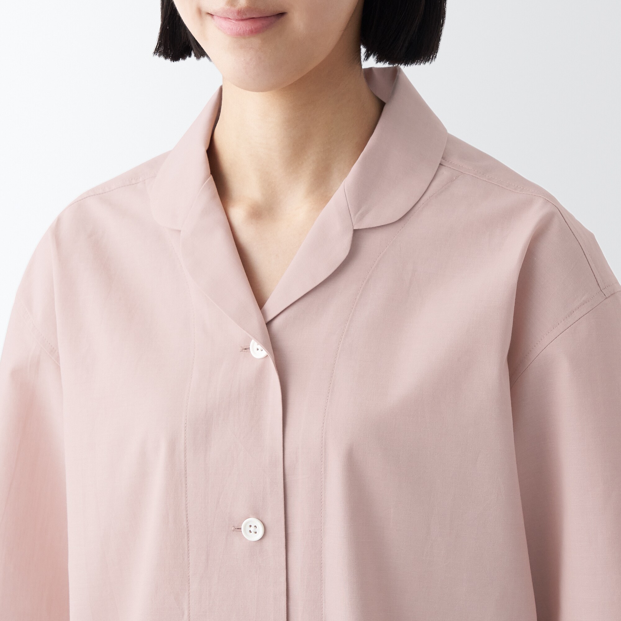 綿ブロード　半袖パジャマ