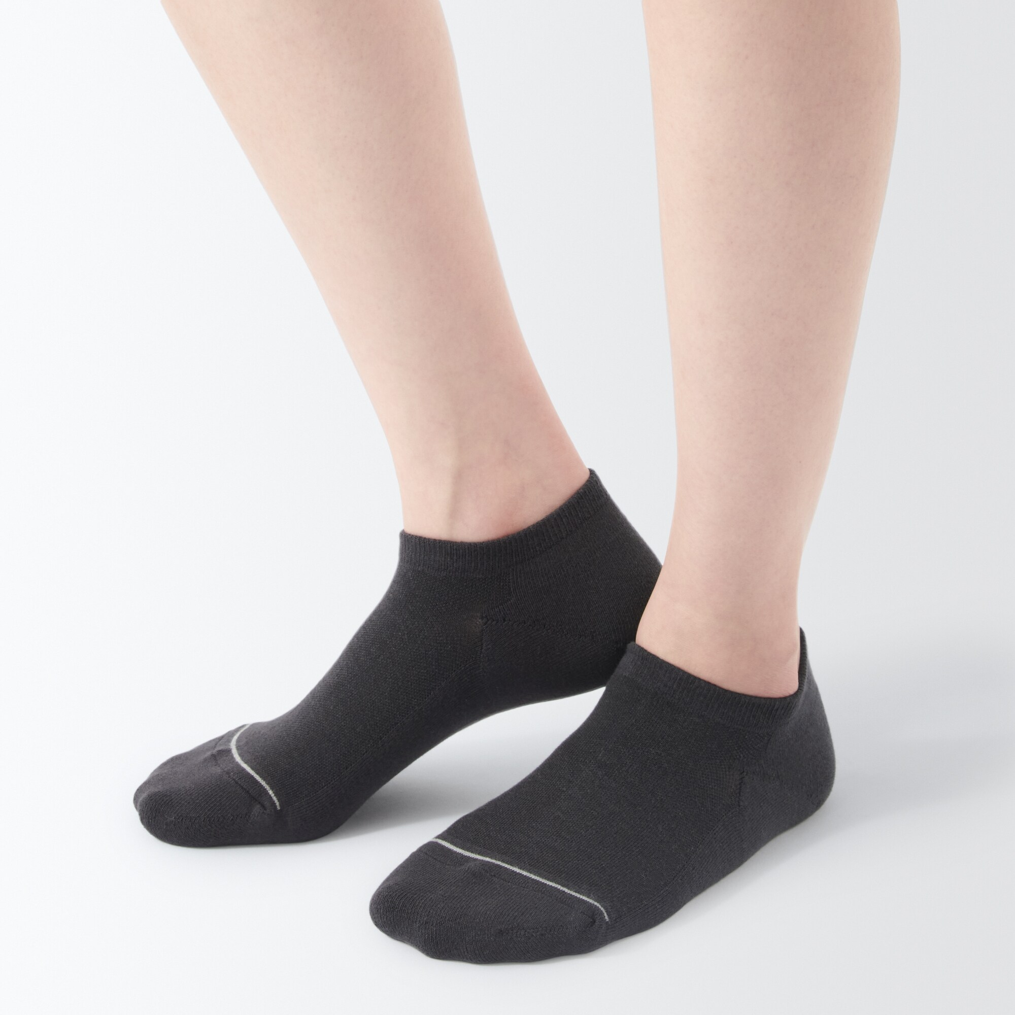 足なり直角　パイル編みスニーカーイン（婦人）