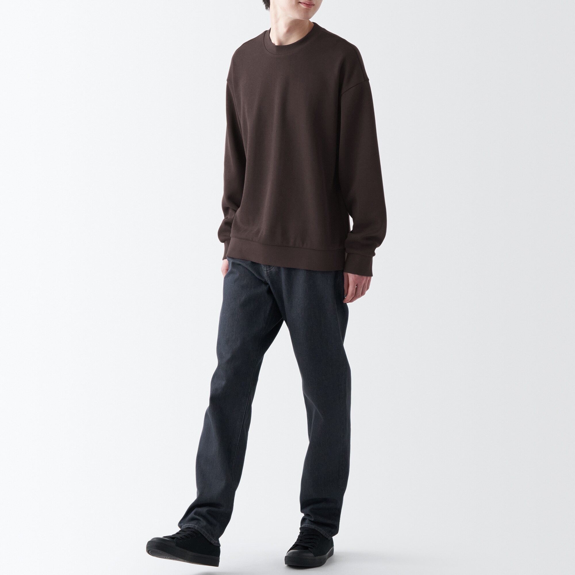 二重編みスウェットシャツ