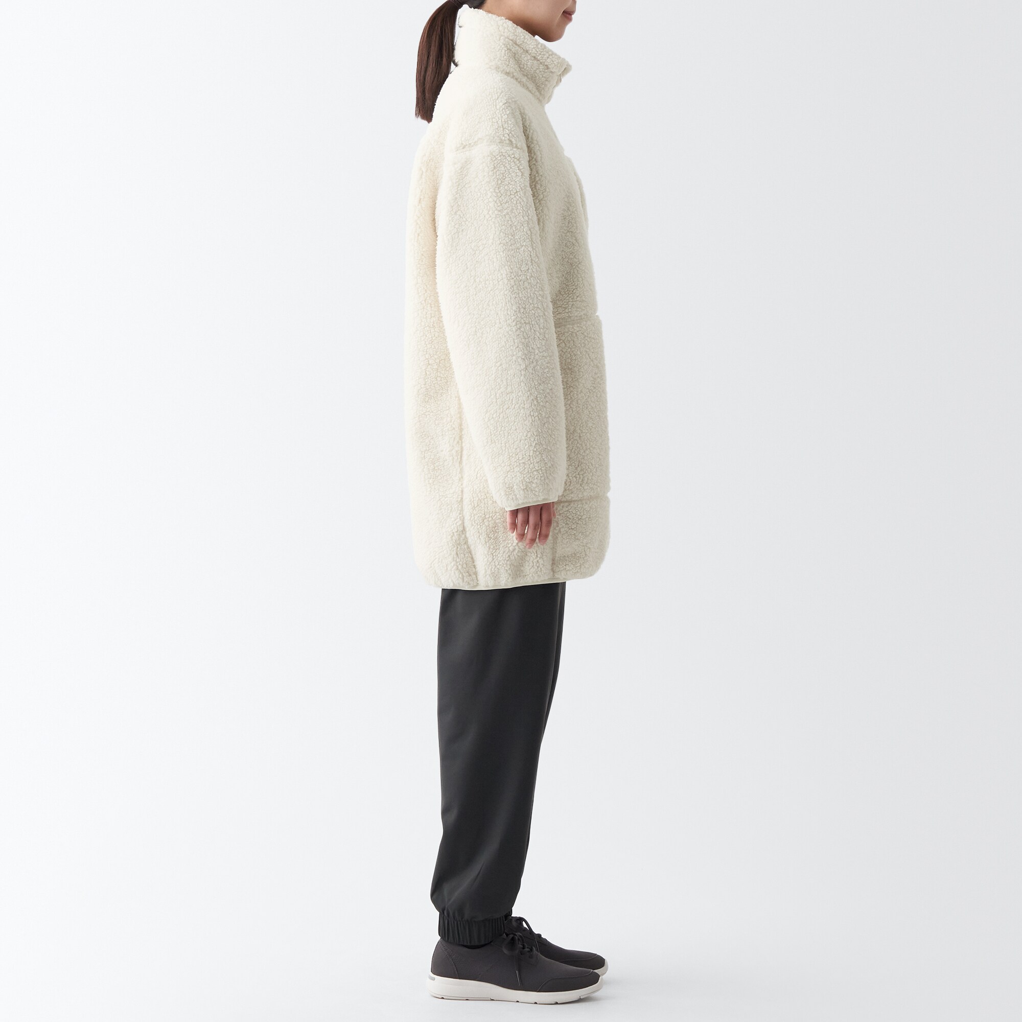 防風フリースコート