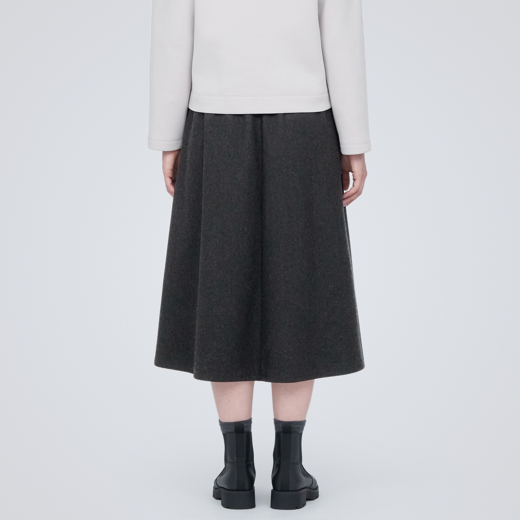 ストレッチ起毛フレアスカート