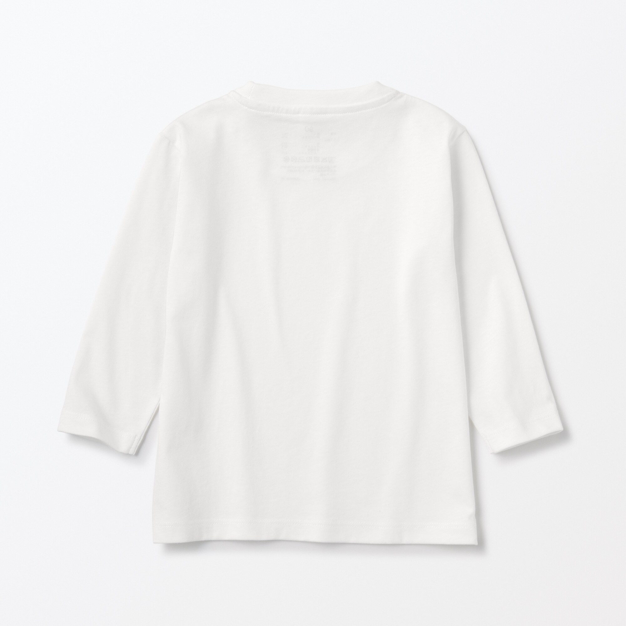 あたまするっとクルーネック長袖Ｔシャツ（無地）（ベビー）