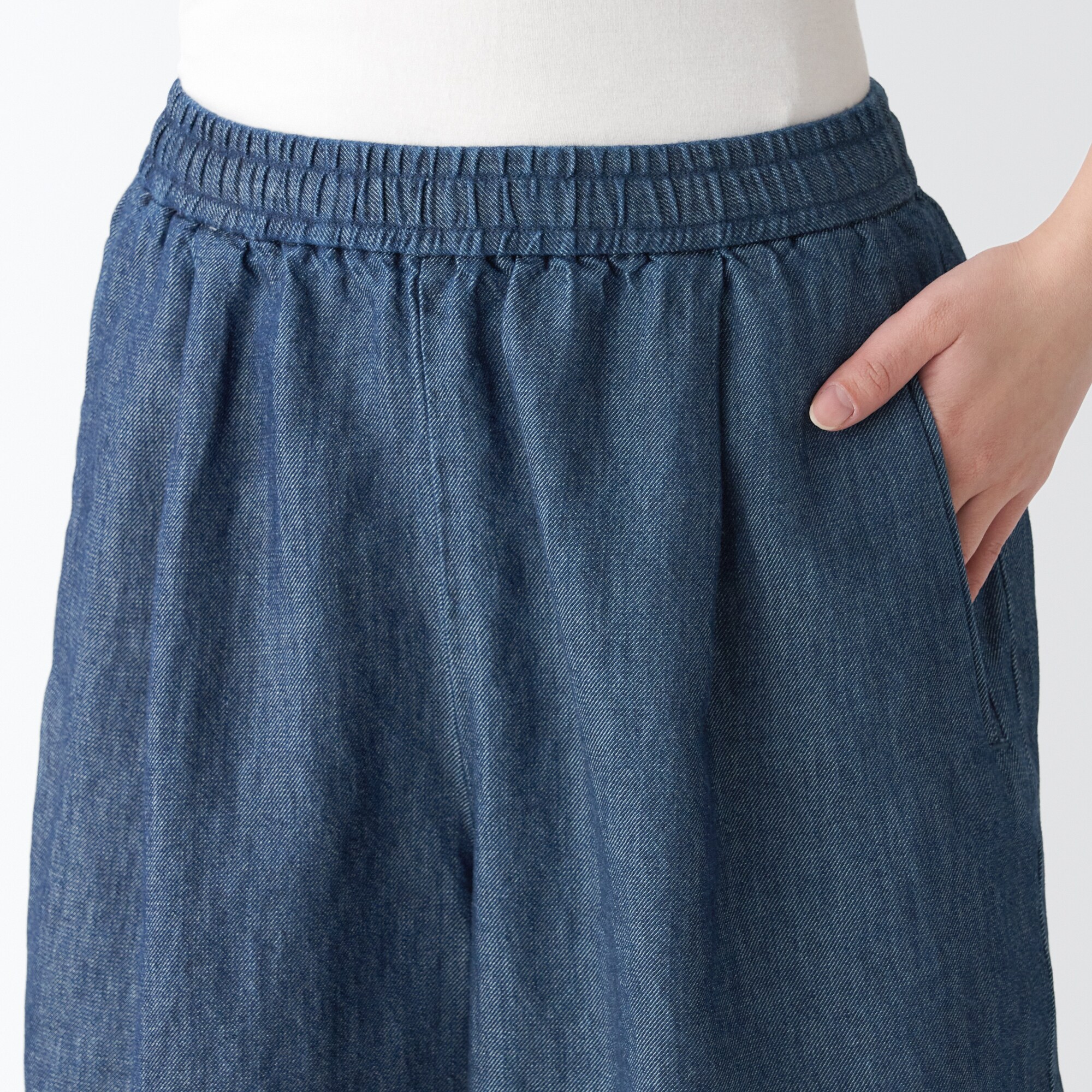 ラミーコットンデニムショートパンツ（婦人）