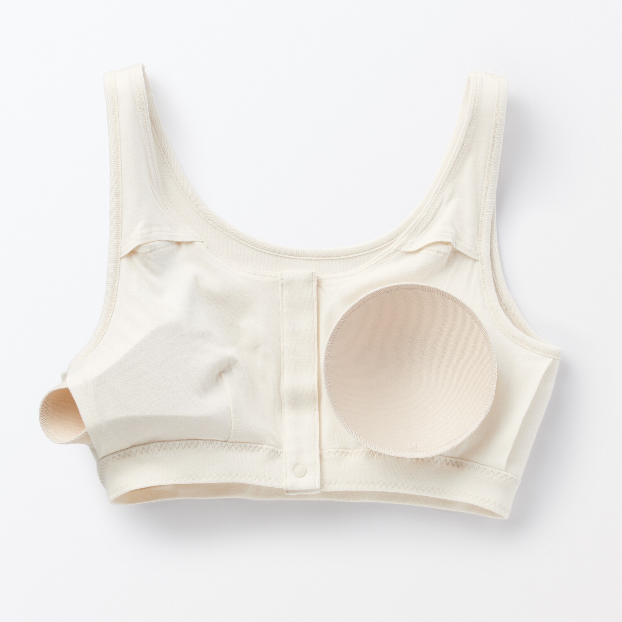 無染色前開きブラジャー