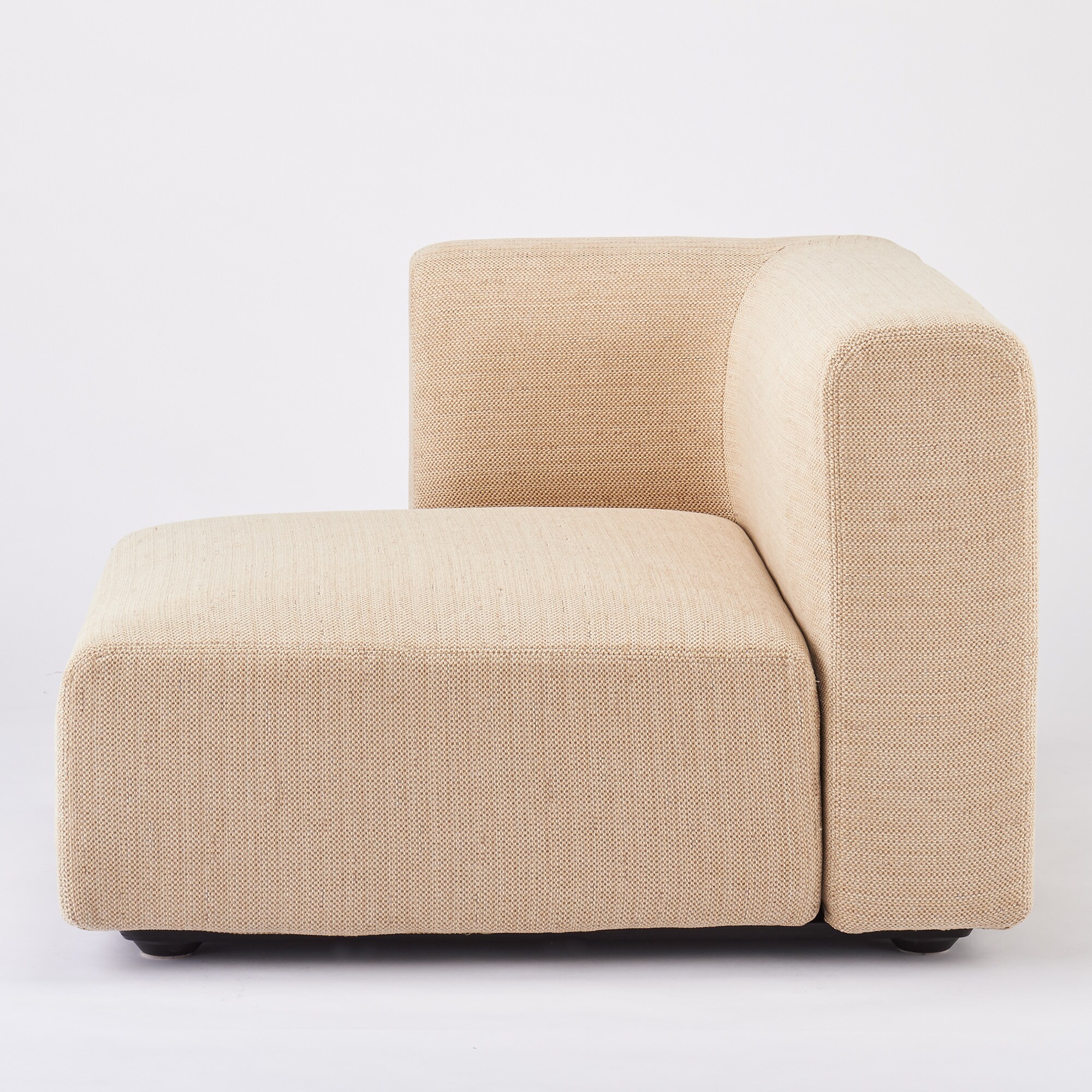 【カバー】綿ポリエステル変り織ユニットソファ・ハーフアーム・大（右）用カバー／ベージュ