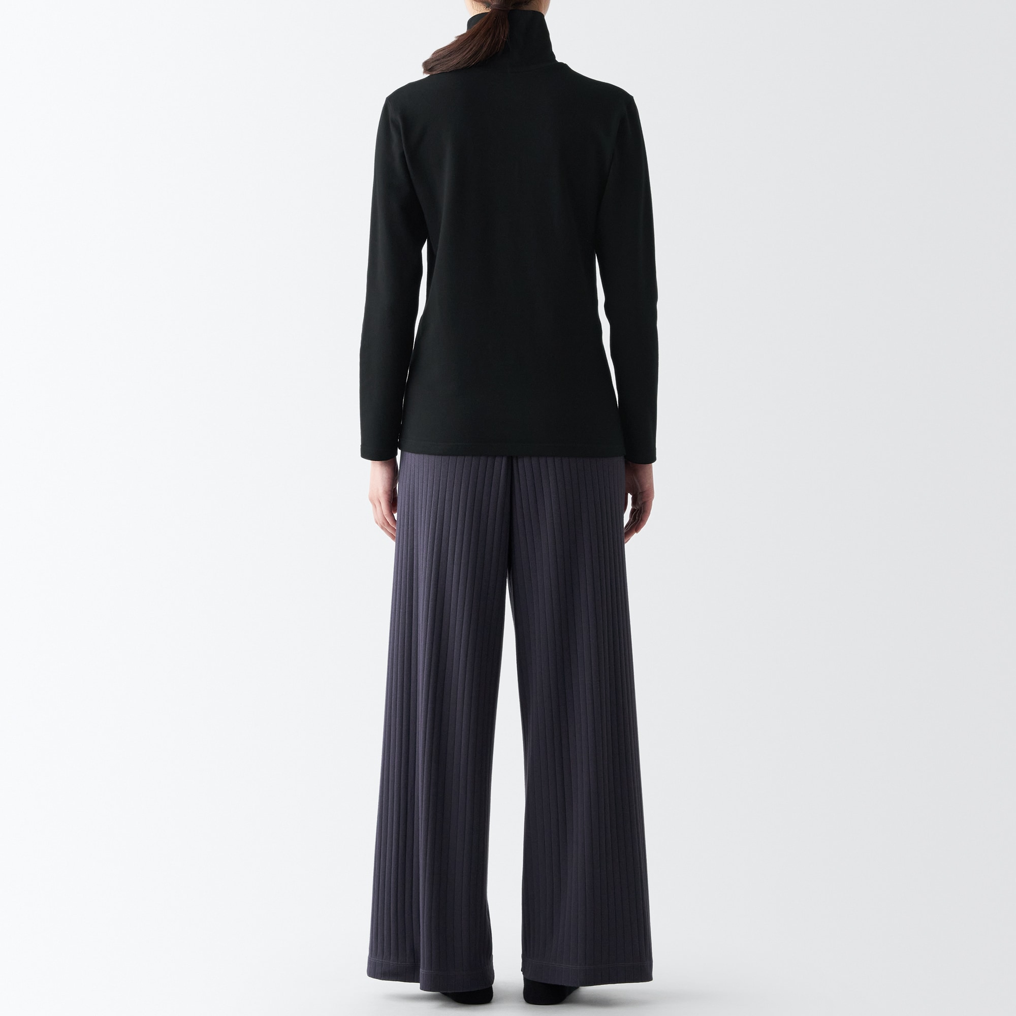 あったか綿　厚手　タートルネック長袖Ｔシャツ