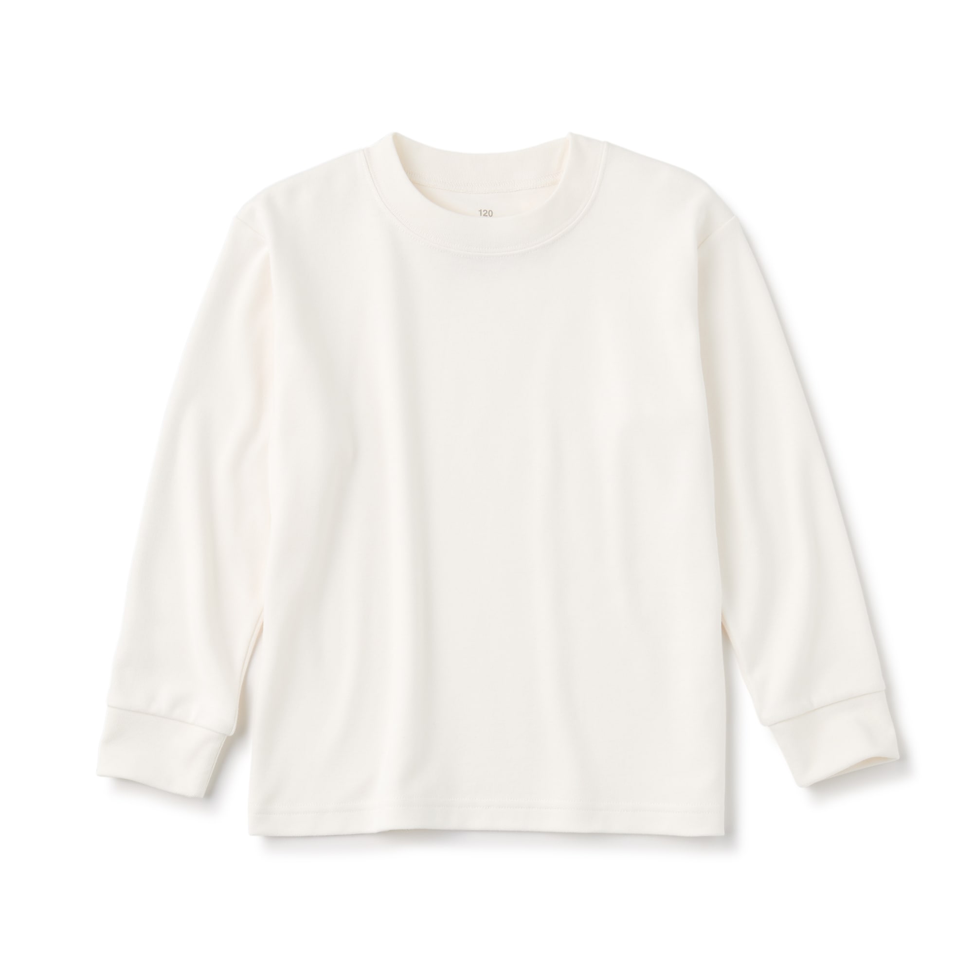 起毛スムース編みクルーネック長袖Ｔシャツ（キッズ）