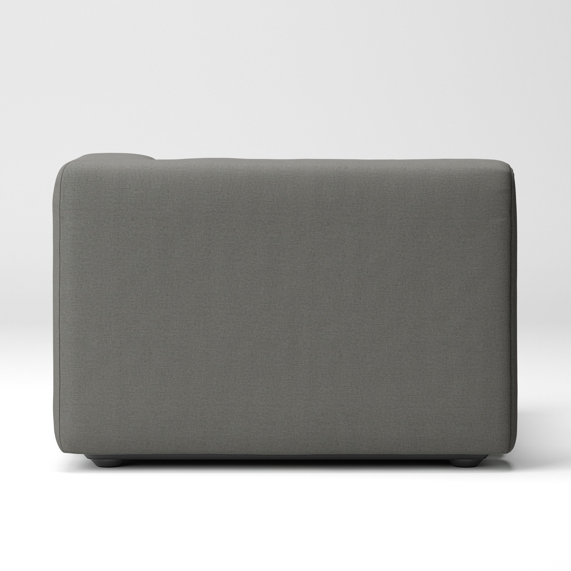 【カバー】綿麻バスケット織ユニットソファ・ハーフアーム・大（左）用カバー