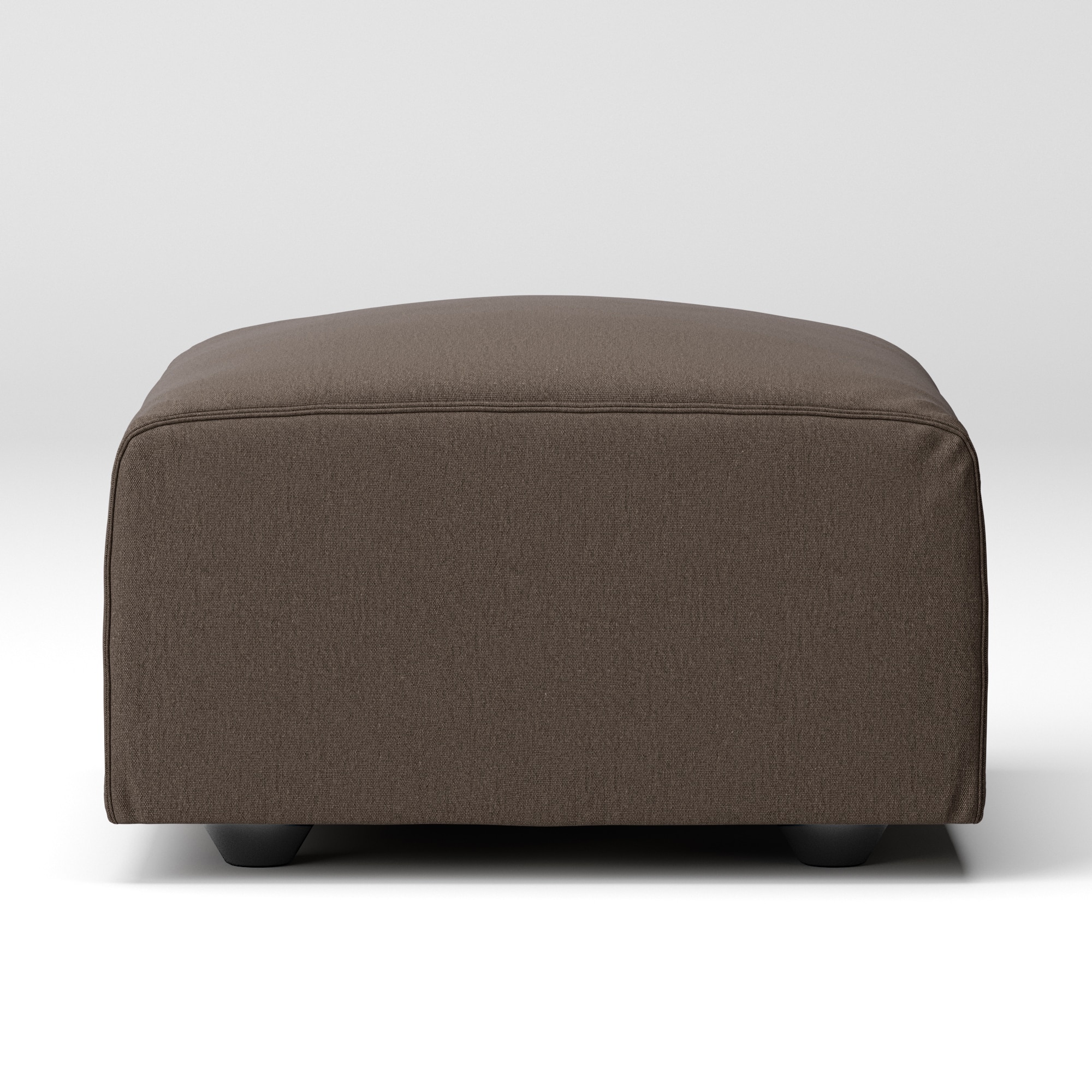 【カバー】洗いざらしの綿帆布ユニットソファオットマン・小用カバー／生成