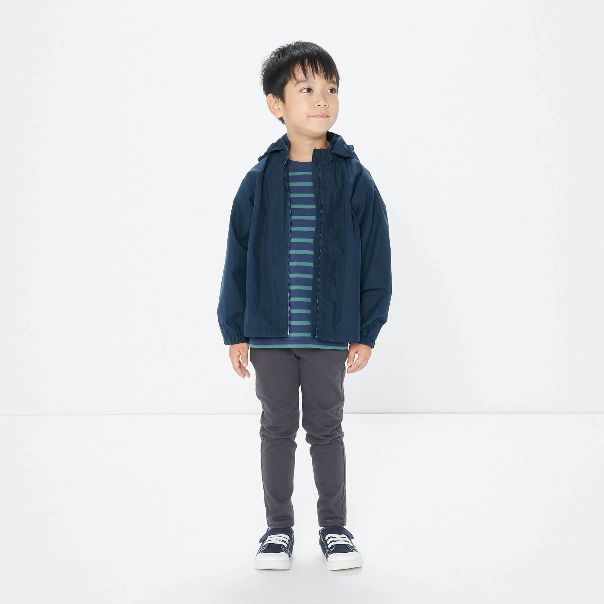 キッズ　撥水フードジャケット