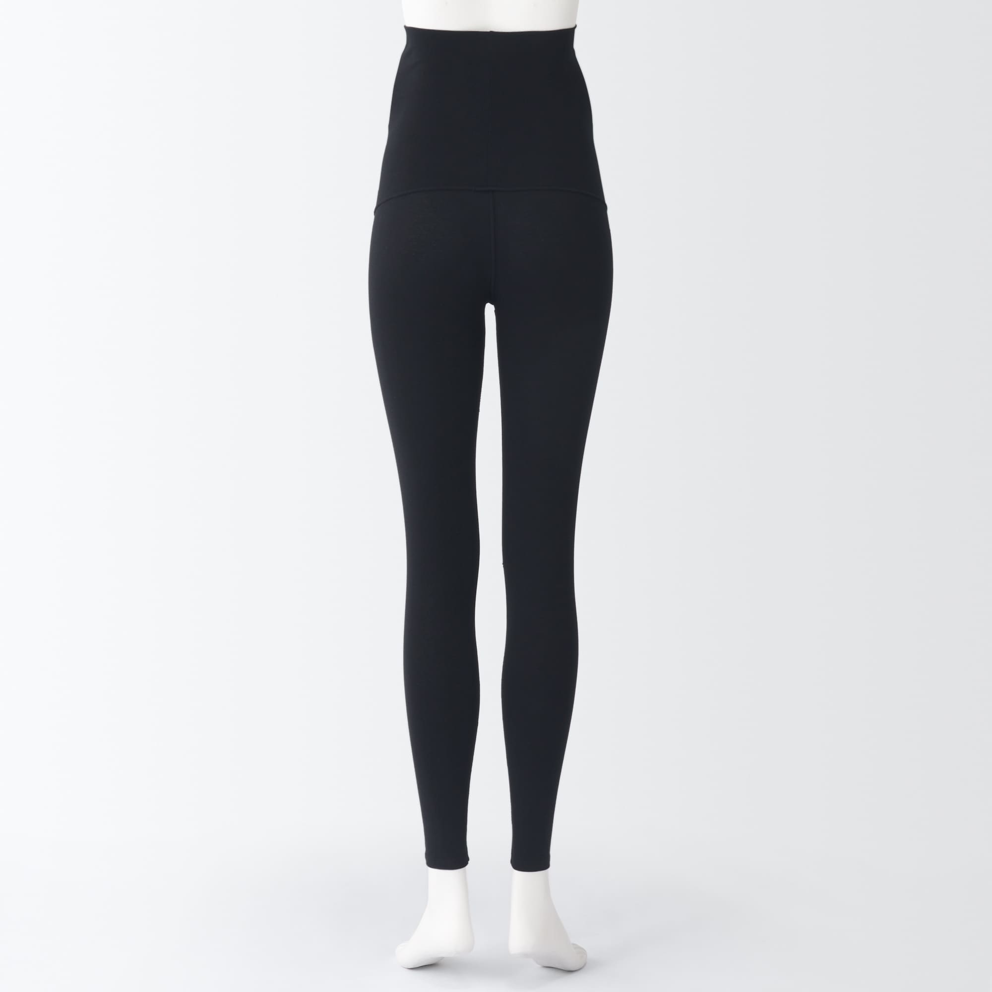 ストレッチ天竺編み　腹巻つきレギンス（十分丈）