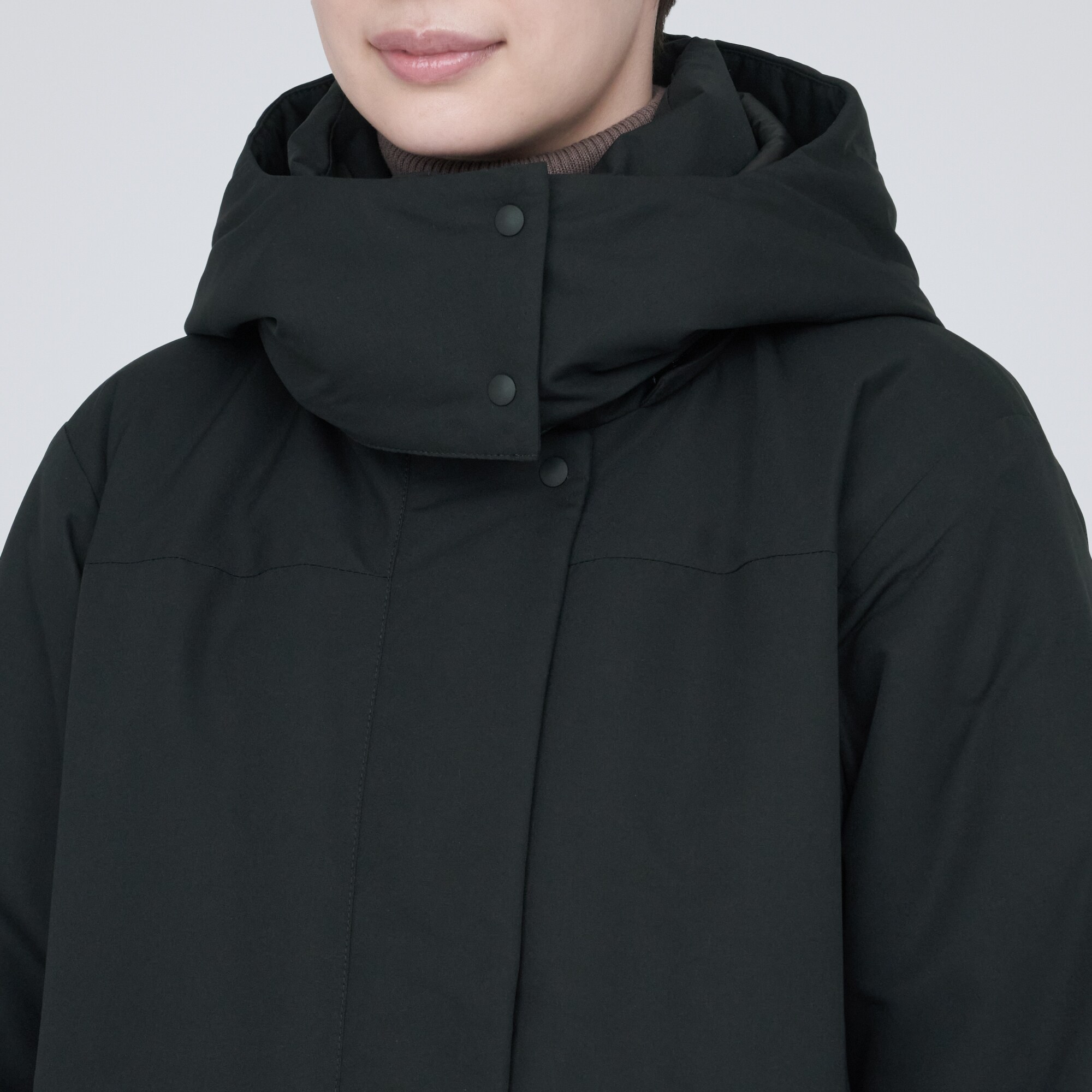 撥水フード付きダウンコート