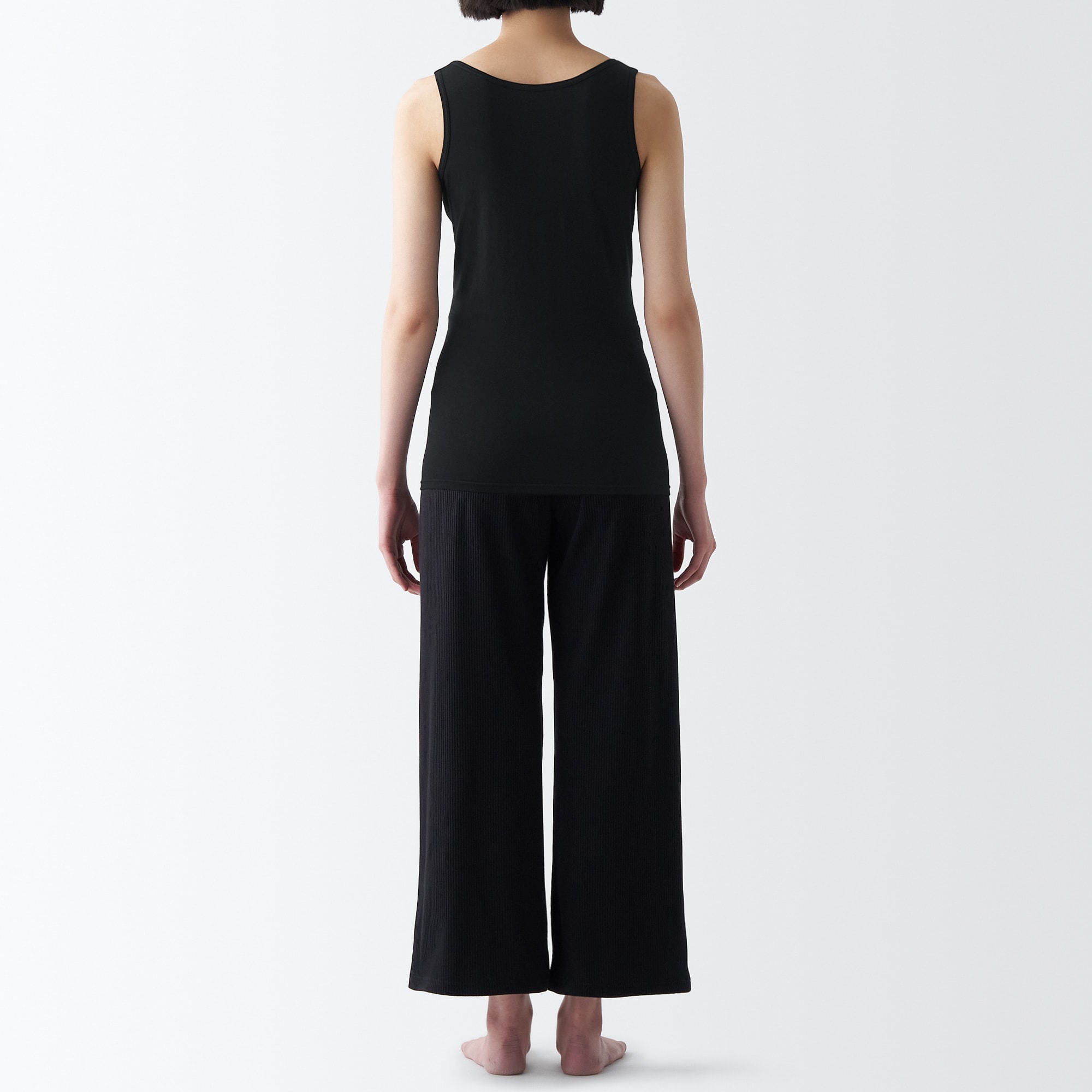 シルク混　授乳に便利なカップ入りタンクトップ（マタニティ）