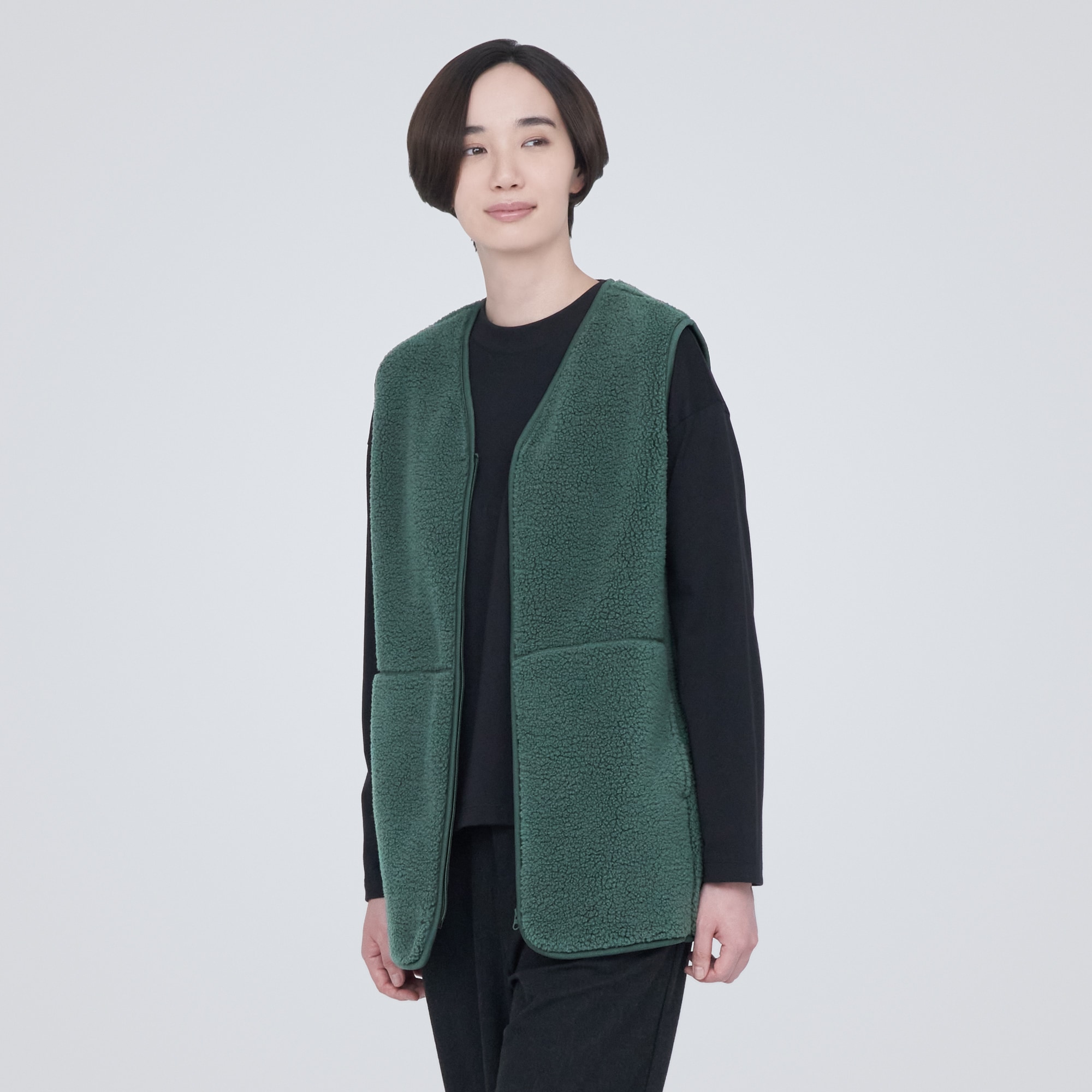 ボアフリースベスト