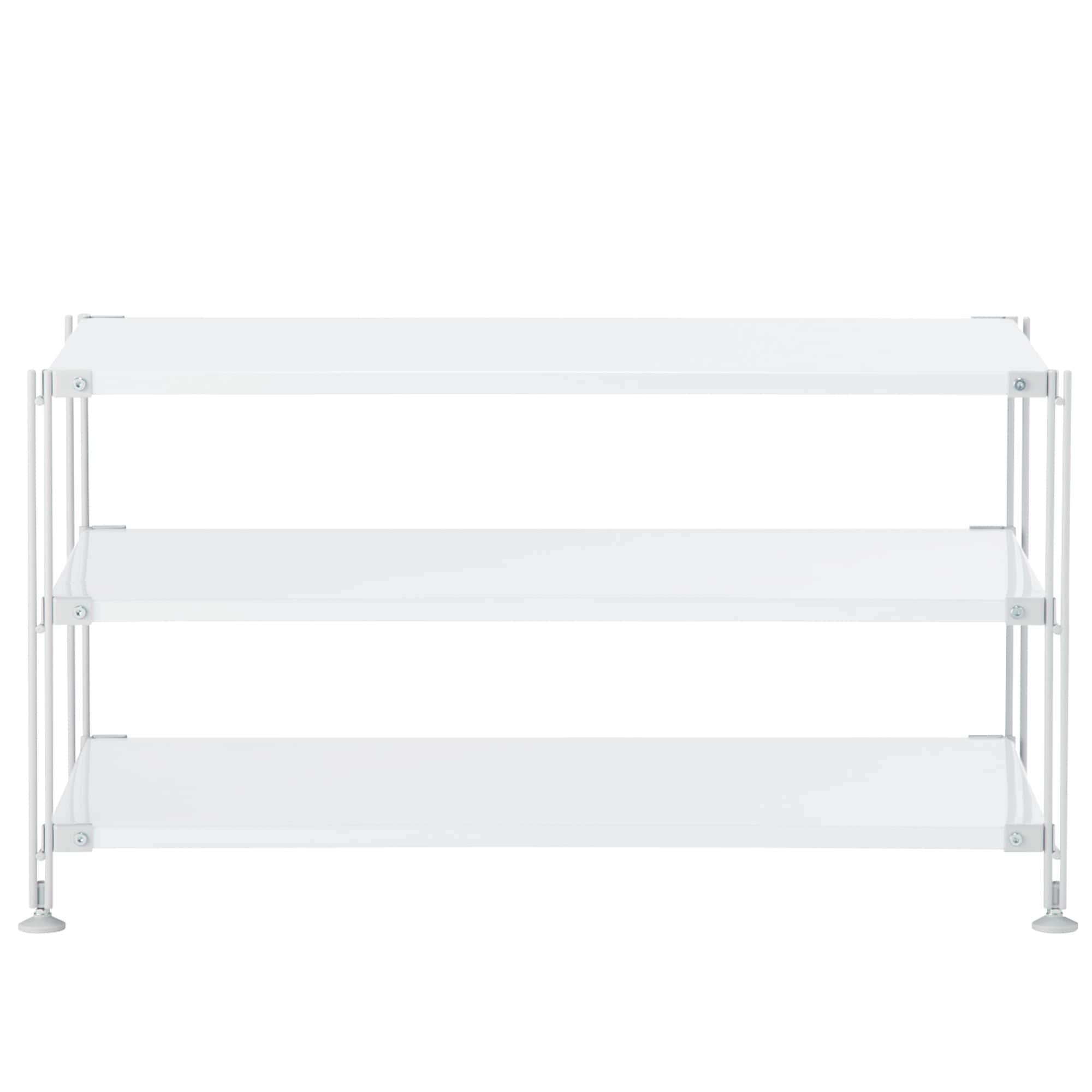 スチールユニットシェルフ・スチール棚セット・ワイド・ミニ・ライトグレー