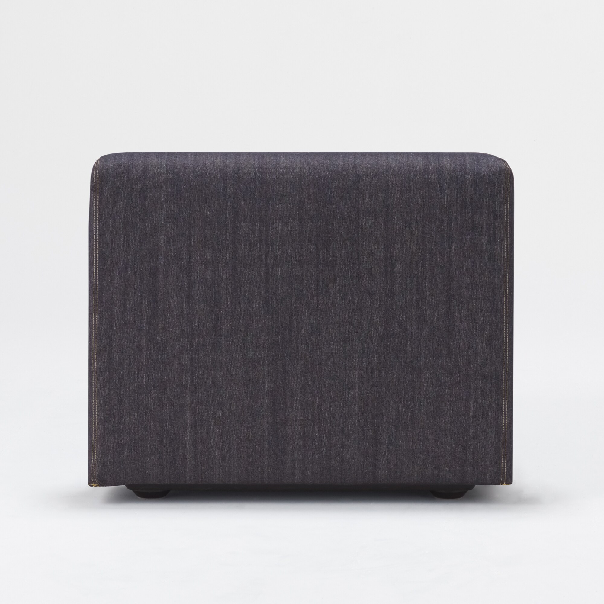 綿デニムユニットソファアームレス・大・幅７７ｃｍ用カバー／ネイビー