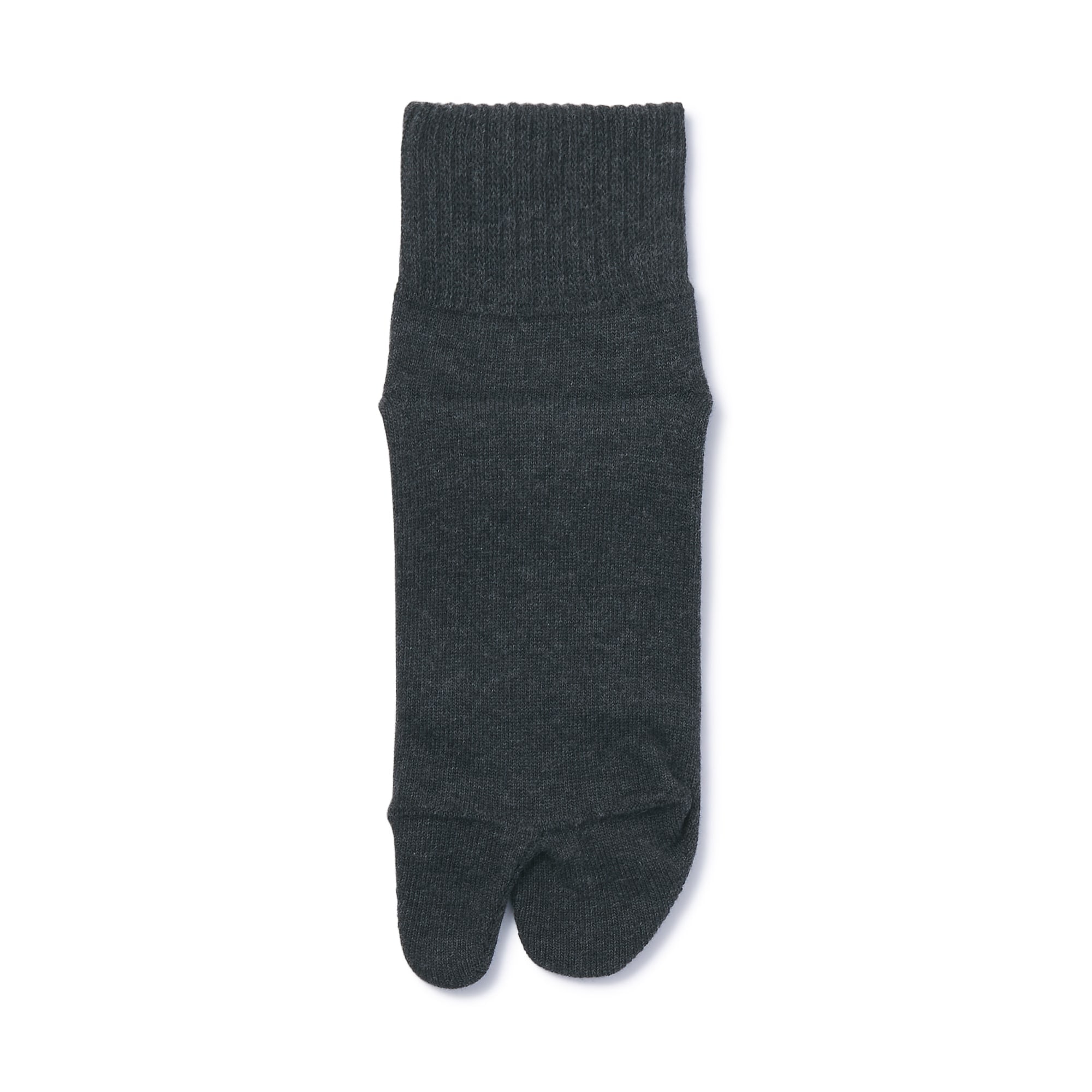 婦人　足なり直角　履き口やわらか　たび型ショート丈靴下（口ゴムなし）