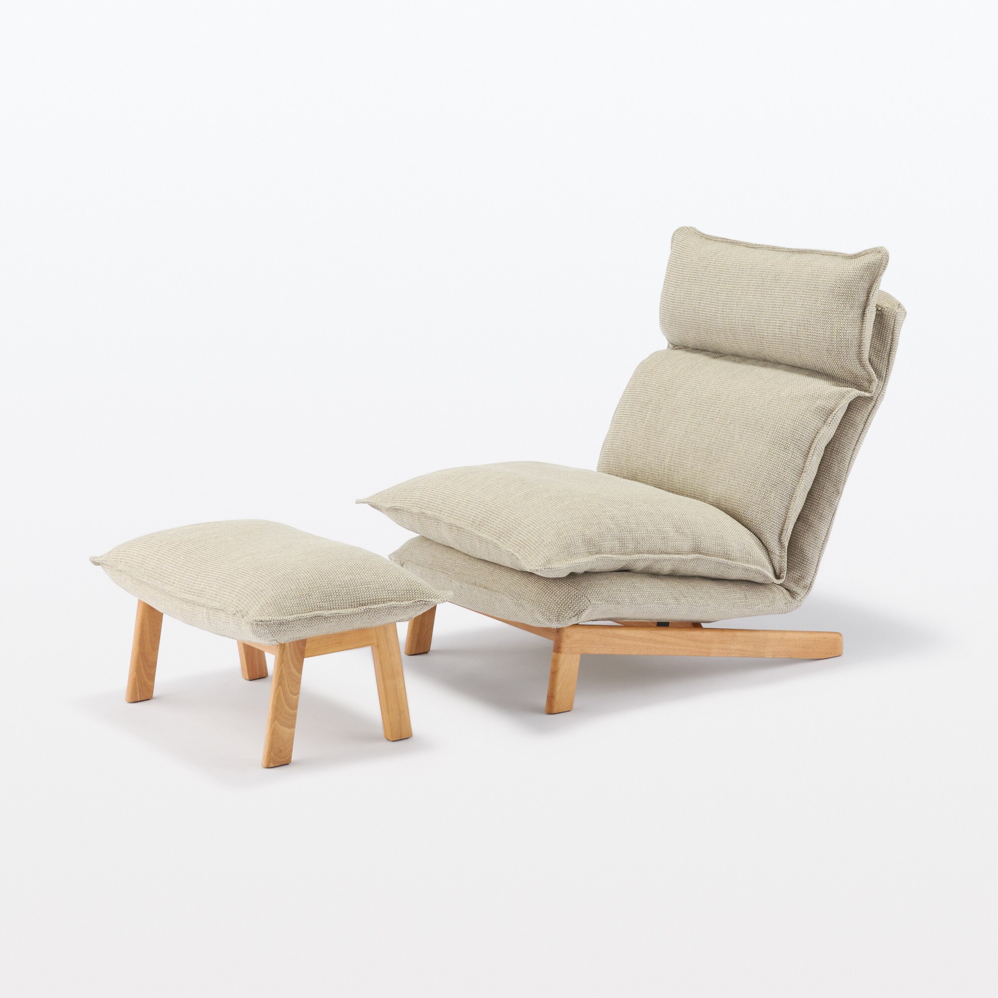 ハイバックリクライニングソファ　１シーター　ポリエステル平織