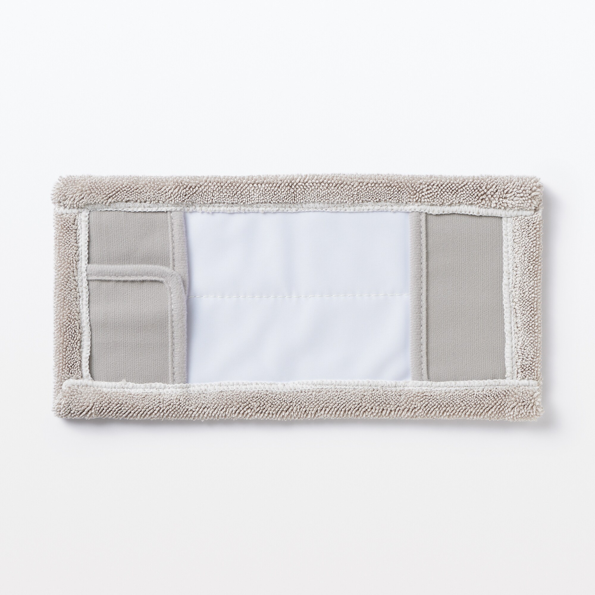 マイクロファイバー　フローリングワイパー用モップ／水拭き　約幅３１×奥行１４×厚さ１．５ｃｍ