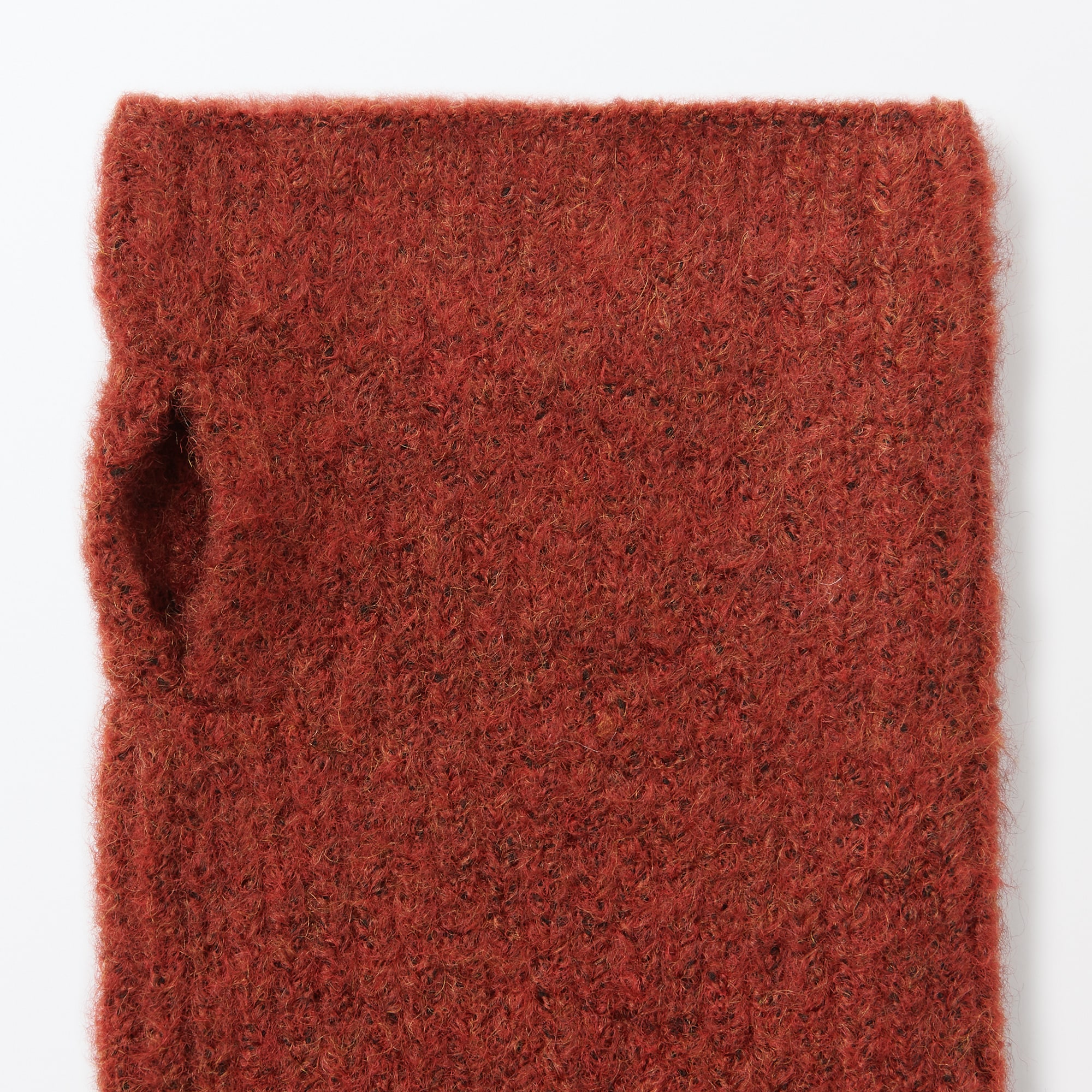 再生ポリエステル混　リブ編み　足にも使えるアームウォーマー