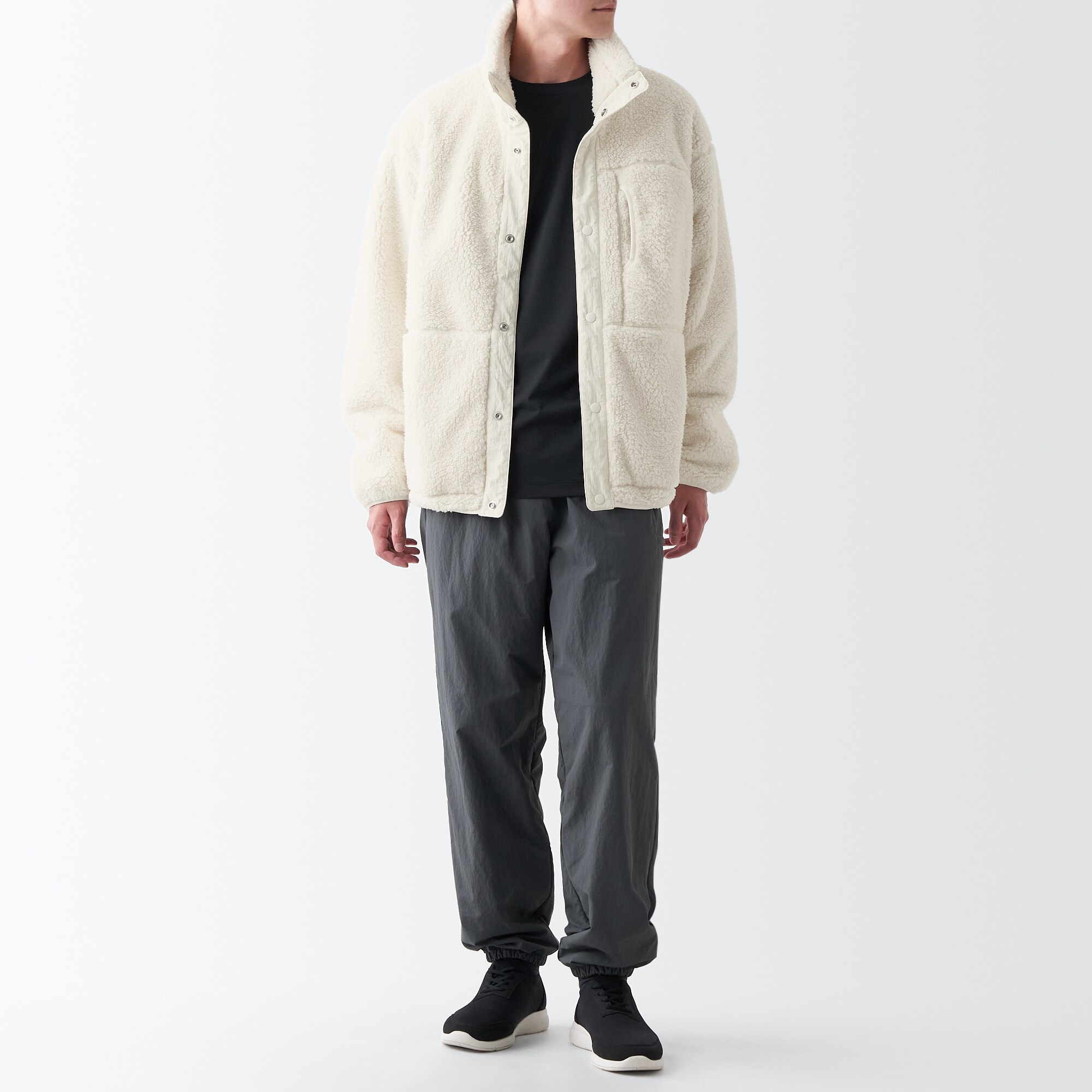 防風フリースジャケット