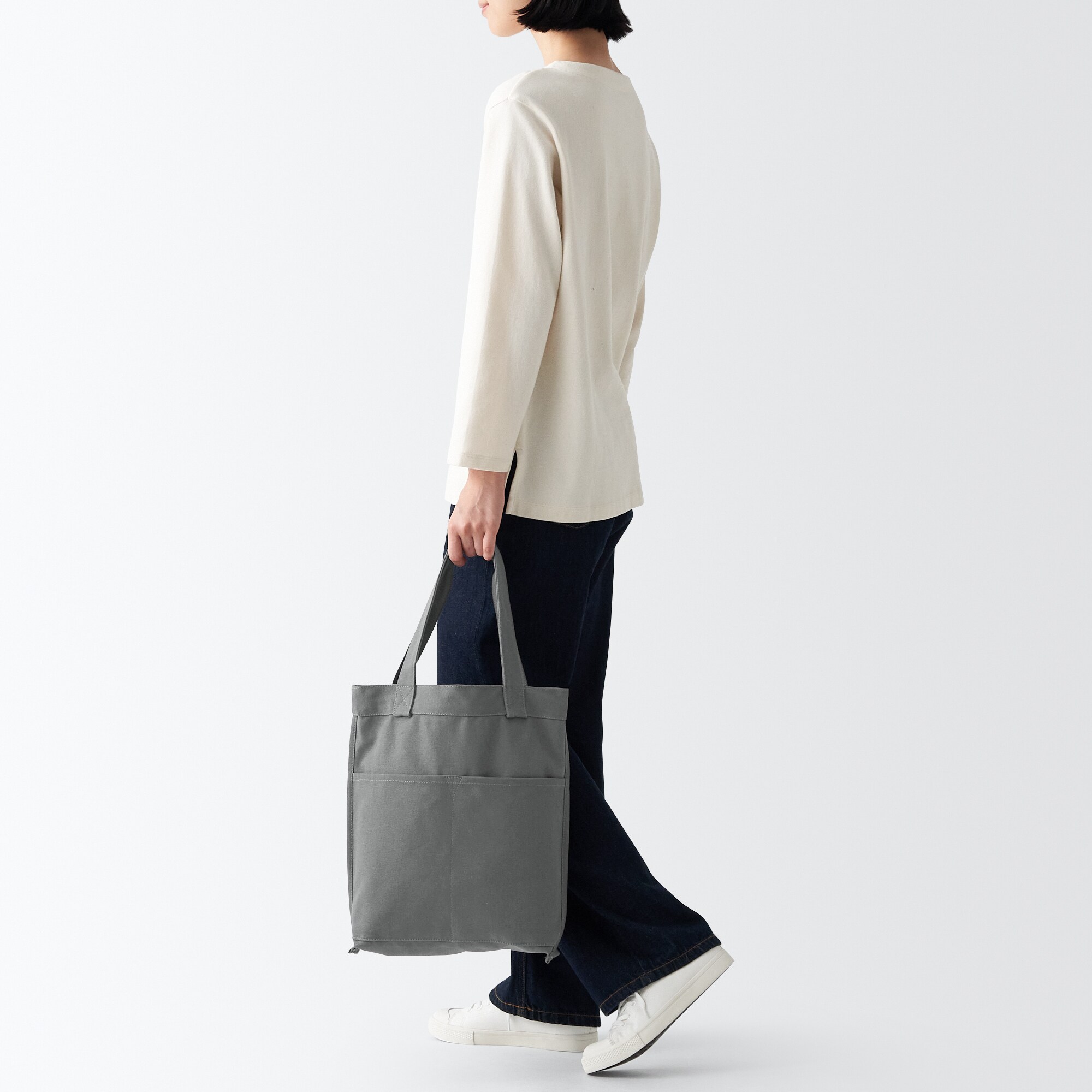 帆布　縦型トートバッグ