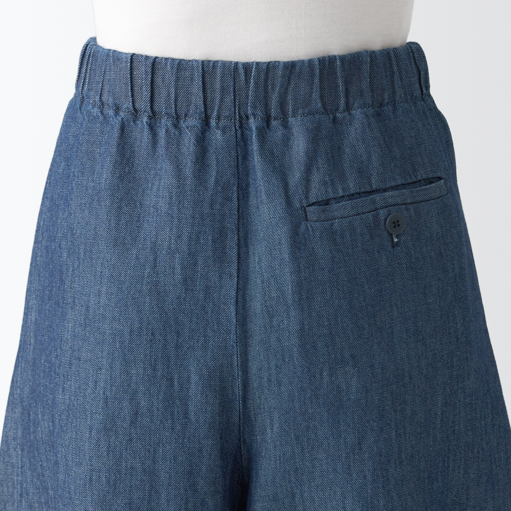 ラミーコットンデニムスカートパンツ（婦人）