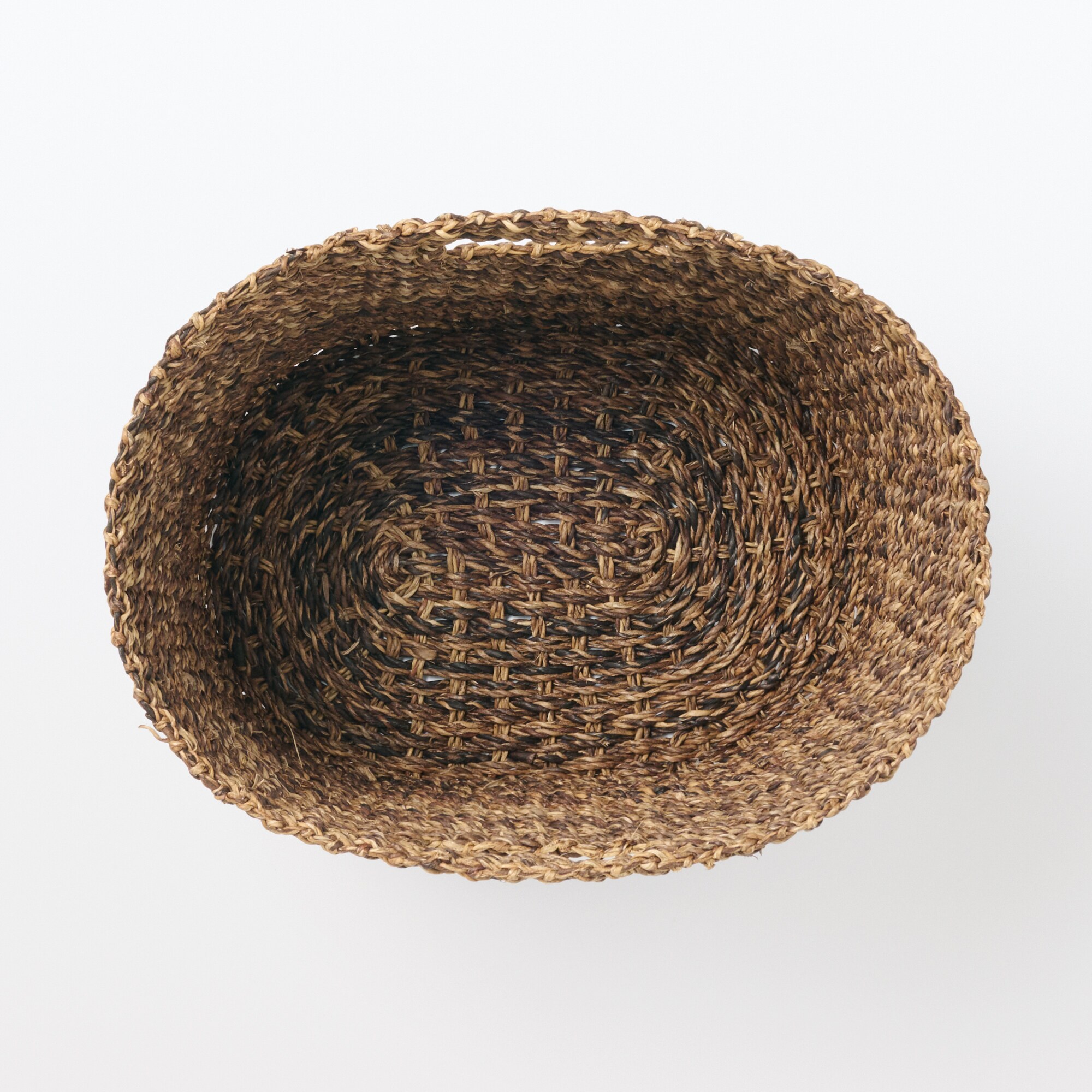 バクバク　持ち手付　オーバルバスケット　大