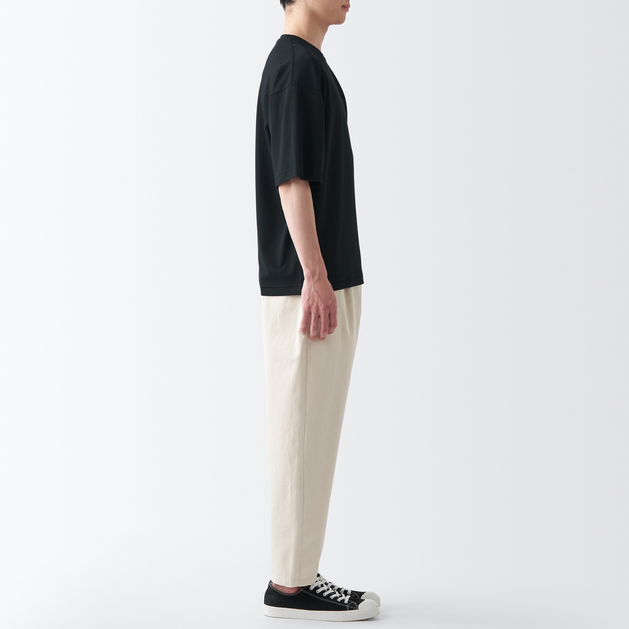 和紙混天竺編みＴシャツ（紳士）