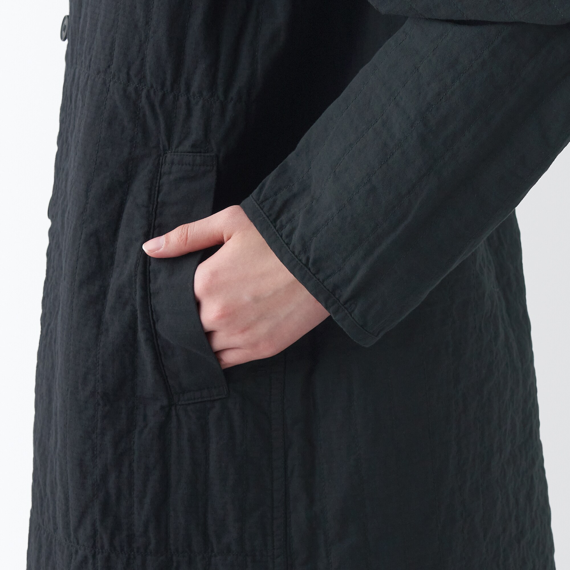 リバーシブルキルトコート