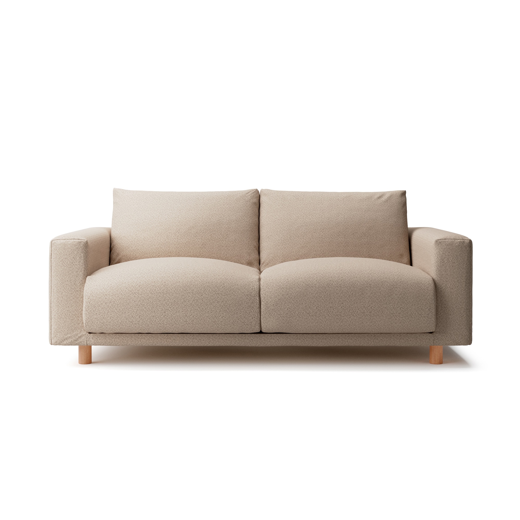 【カバー】綿太番手ソファ本体・２．５シーターフェザー・ポケットコイル用カバー／ＢＥ