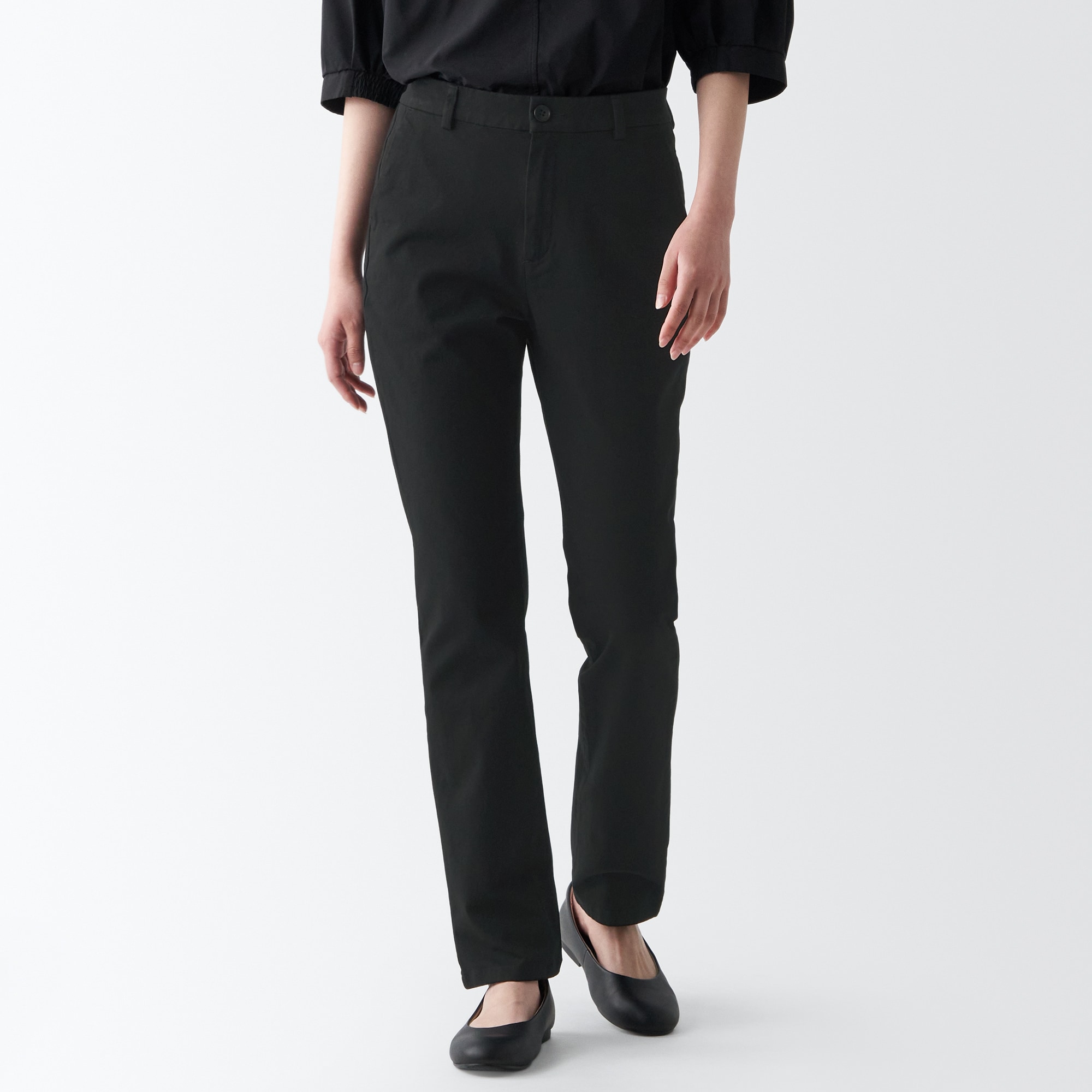 【スリム】縦横ストレッチチノスリムテーパードパンツ（股下７５ｃｍ）