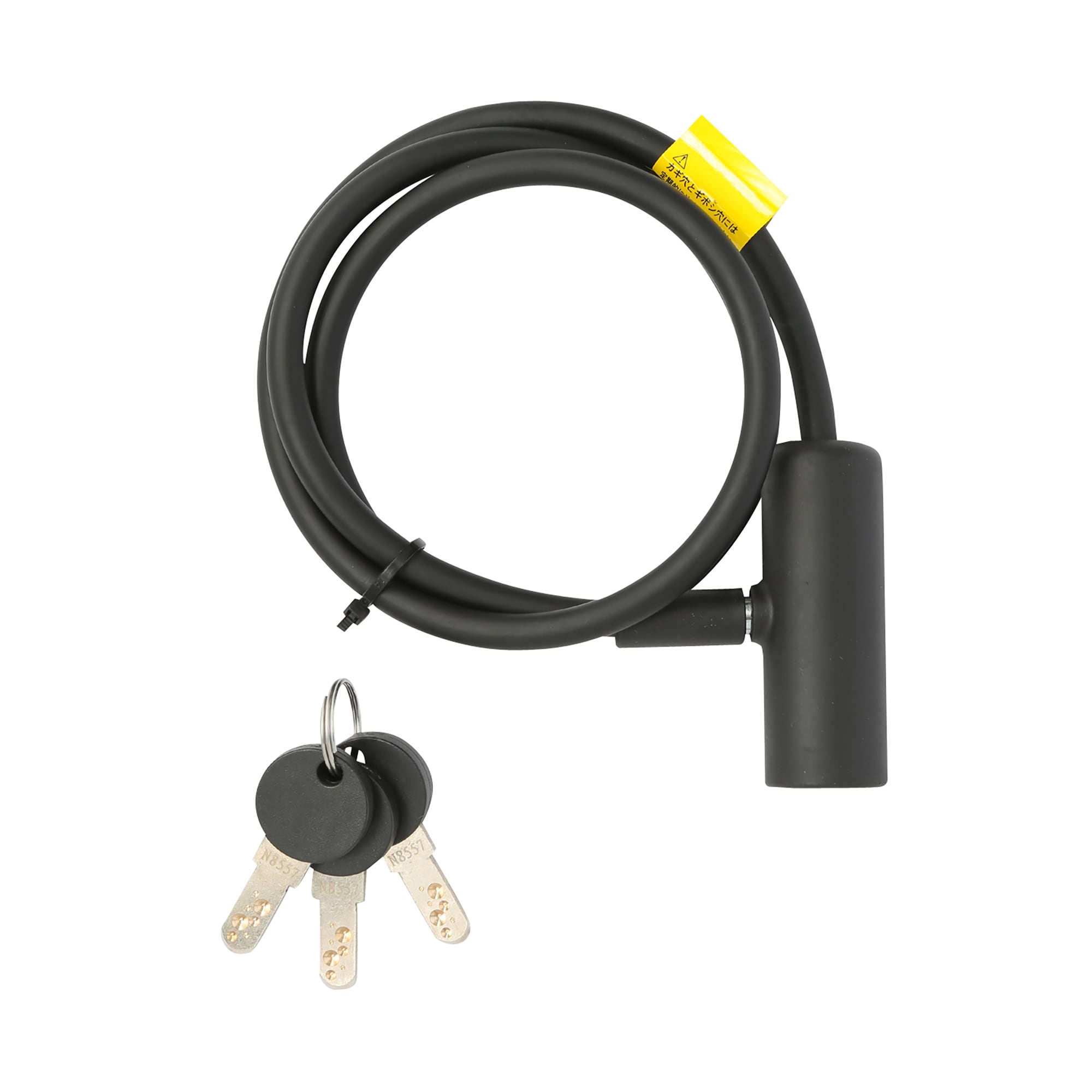 両面ディンプル式ワイヤー錠９０ｃｍ