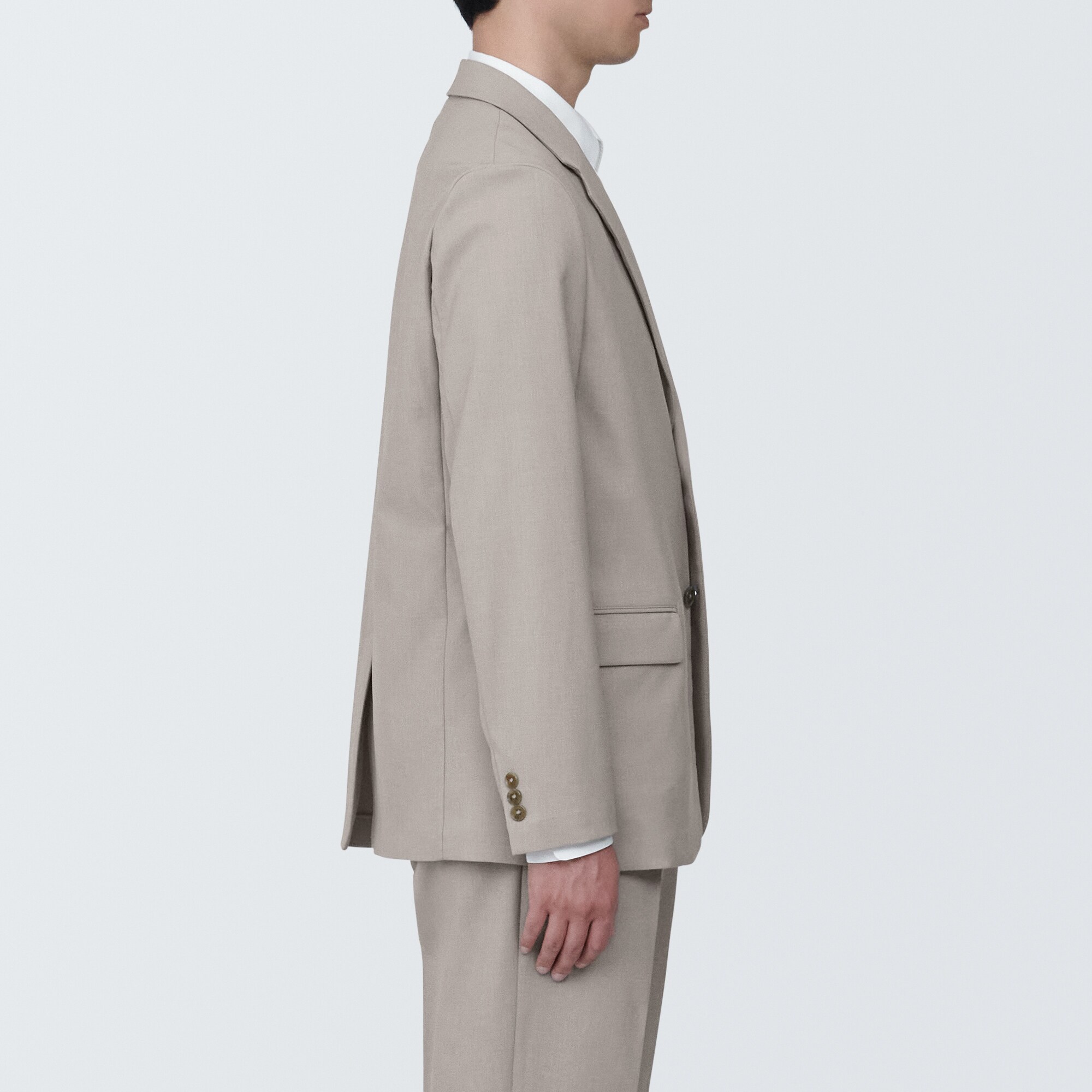 紳士　シワになりにくいストレッチジャケット