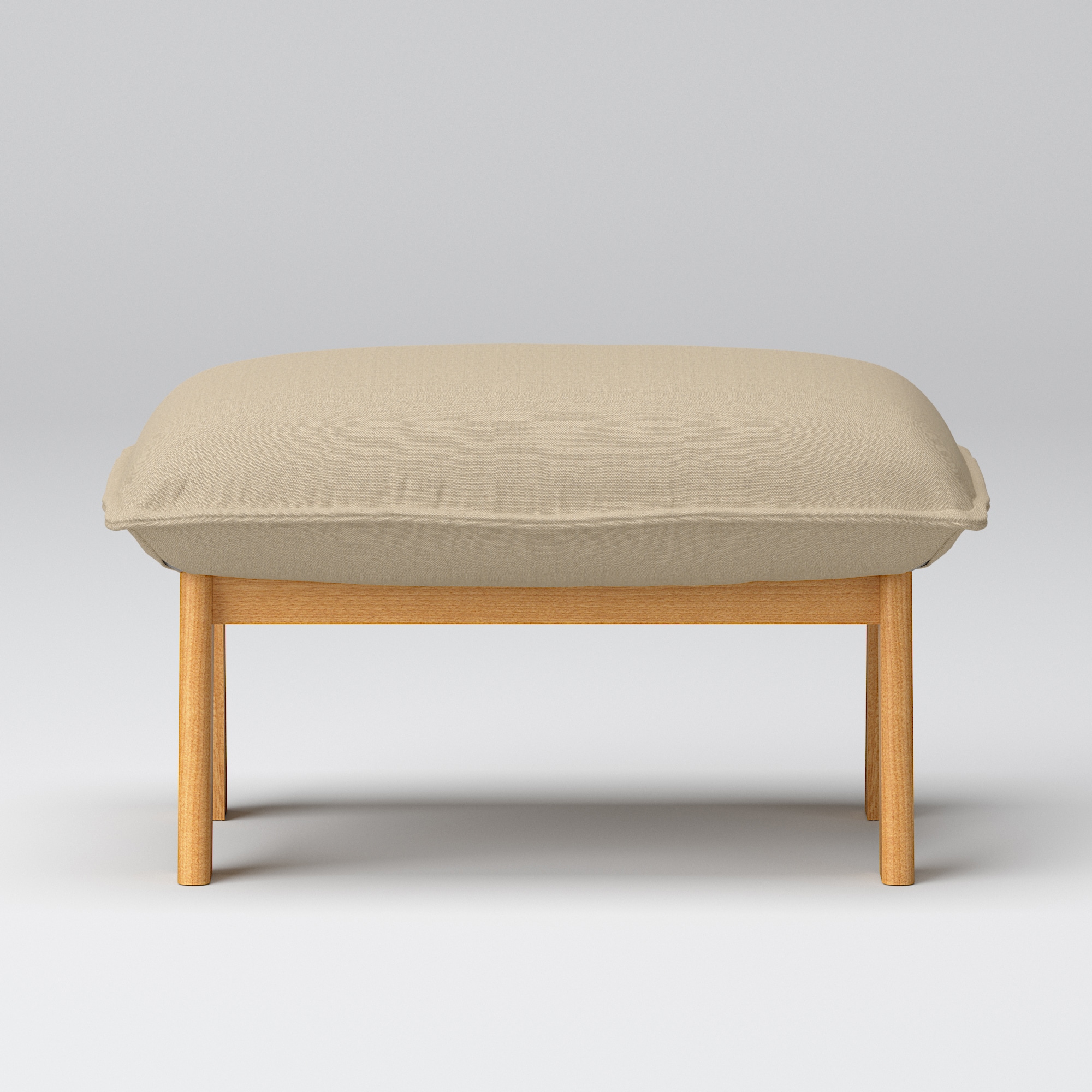 【カバー】綿帆布　ハイバックリクライニングソファ　オットマン用カバー