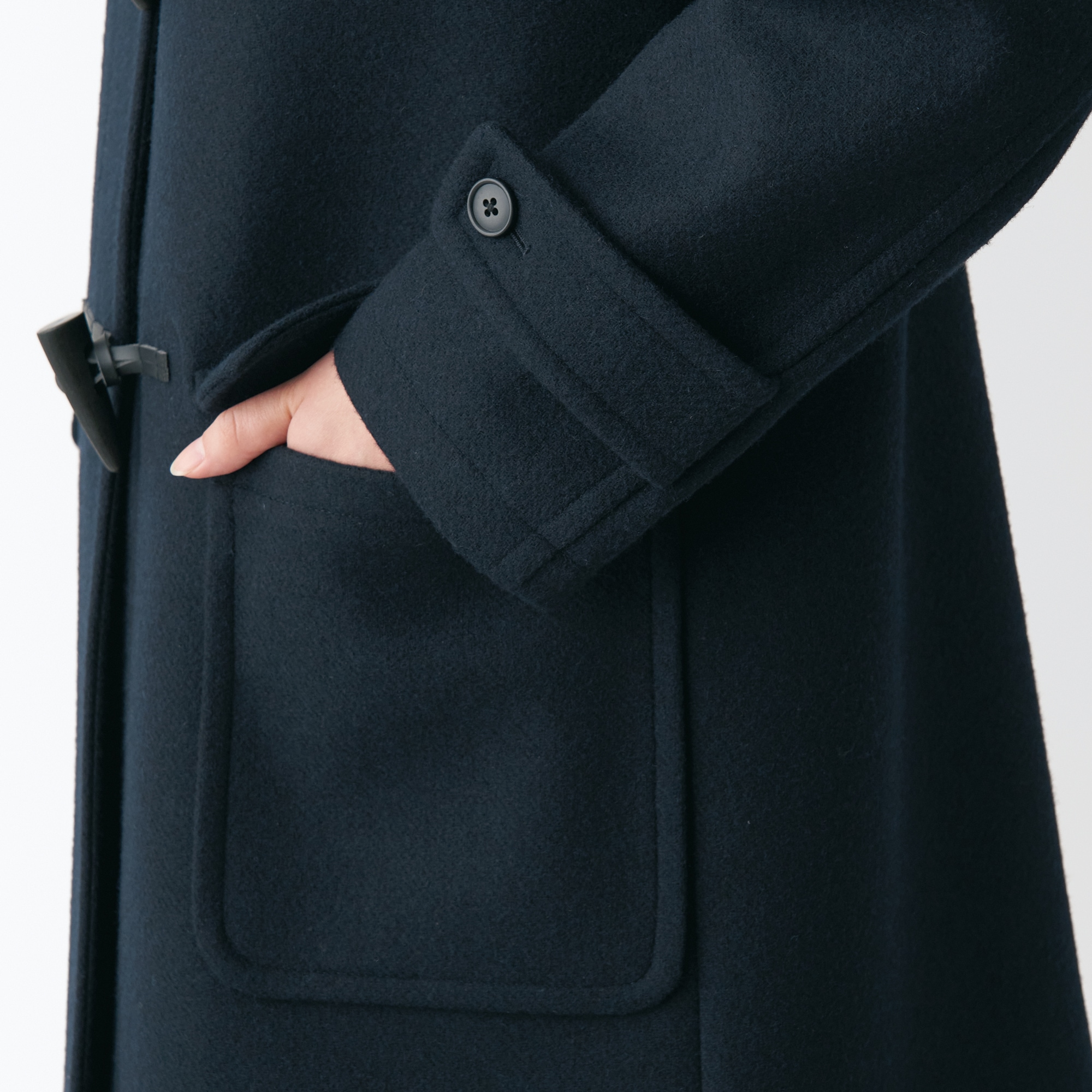 ウール混ダッフルコート