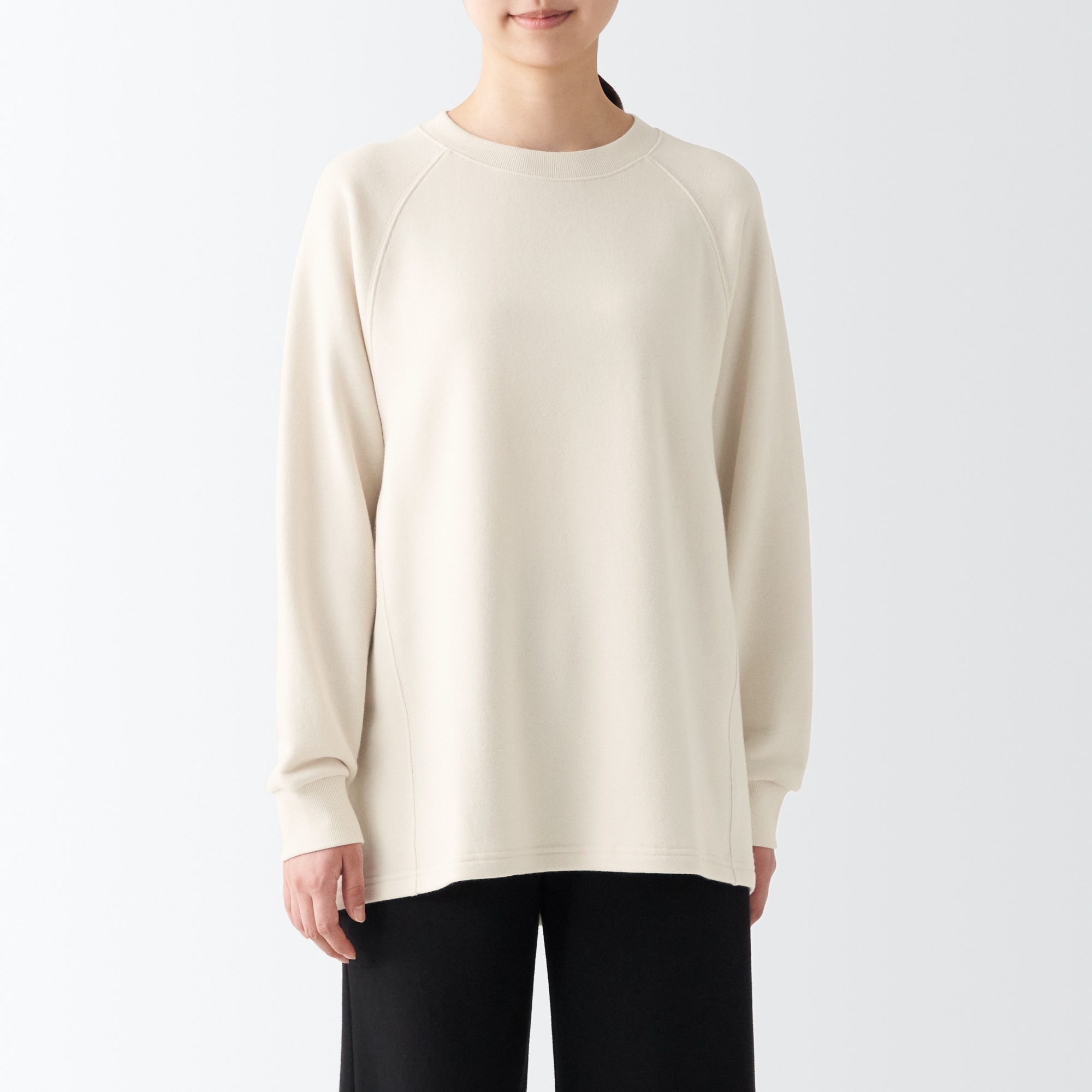 ストレッチスウェットオーバーサイズプルオーバー